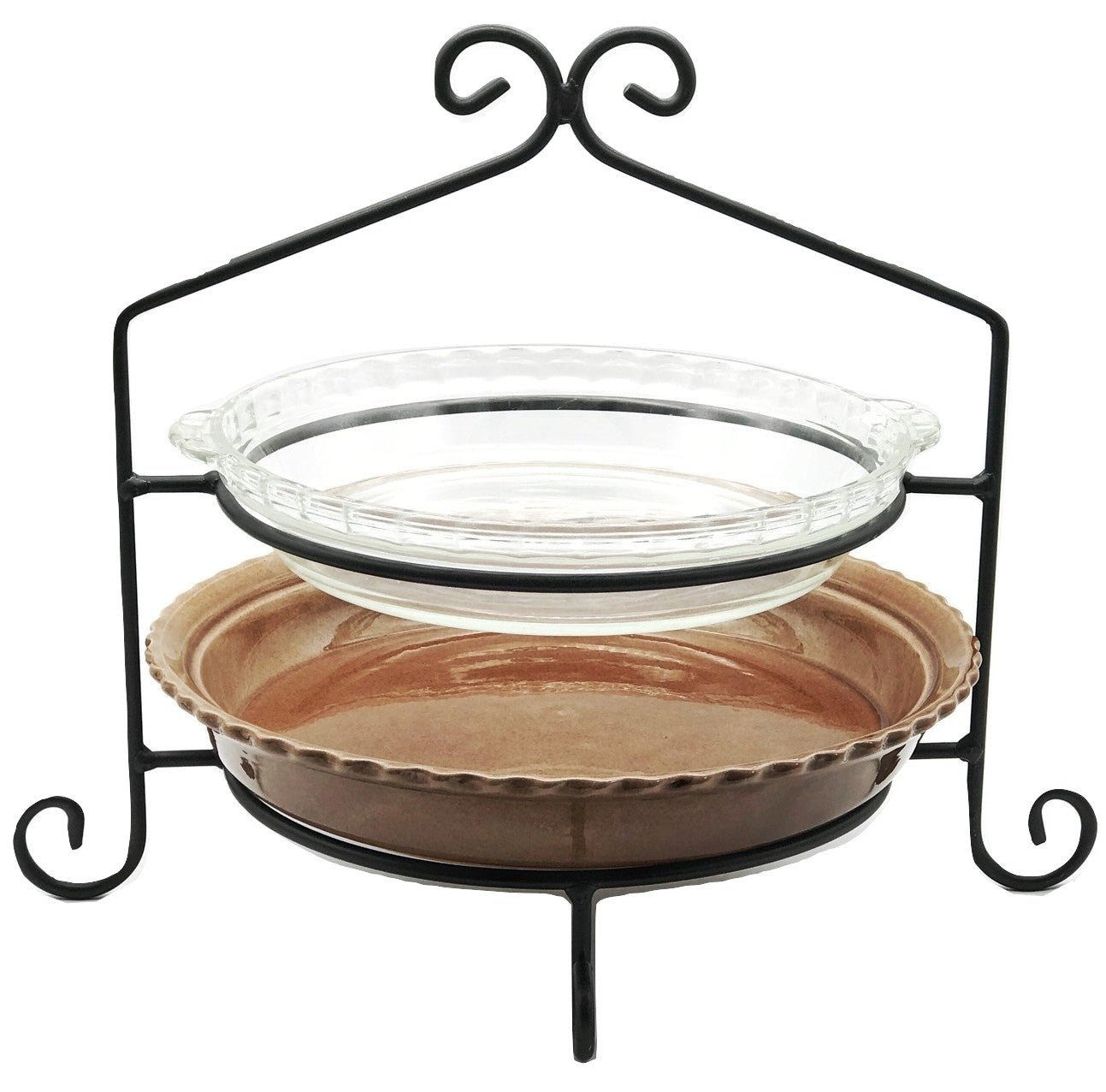 Premium Iron Pie Rack Set - Single, Double & Triple Tier Metal Baking Stands for Kitchen, Bakery & Dessert Display | Heavy Duty USA-Made