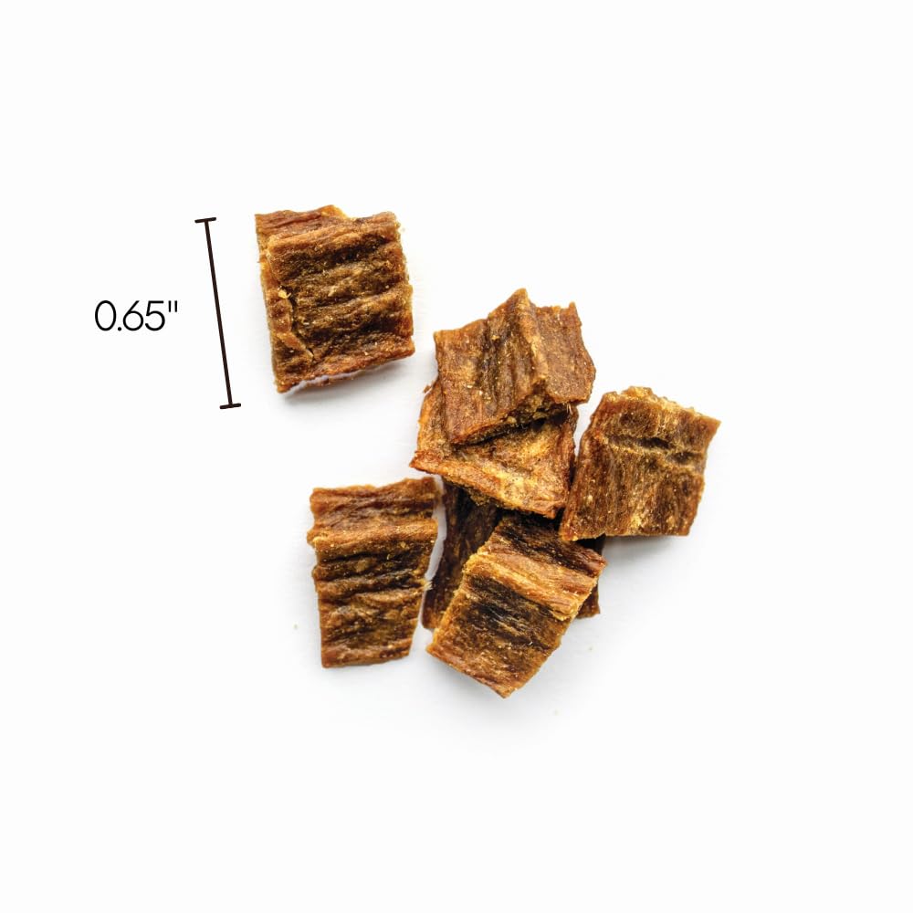 Farmland Traditions Tiny Loves Jerky Trainer Treats for Dogs with Bone Broth - Chicken Flavor, 6 oz | High-Protein Dog Training Snacks | Perfect for Obedience Training, Reward & Small Breeds