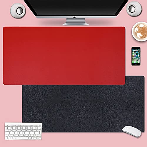 Premium PU Leather Desk Pad Protector - 47.2