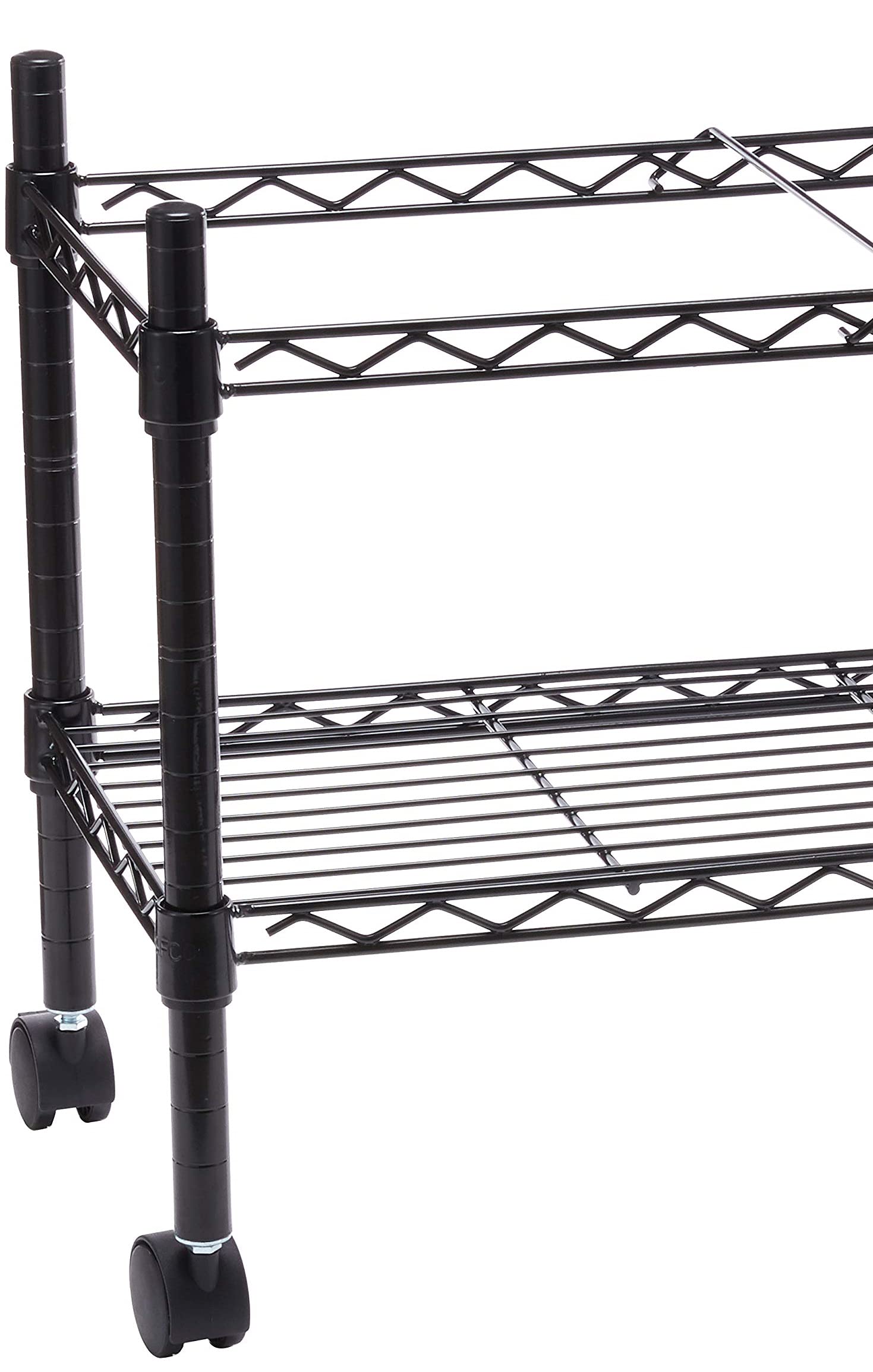 Safco Black Steel Rolling File Cart - Mobile Storage for Letter & Legal Size Hanging Folders - Office Organization & Document Management Solution