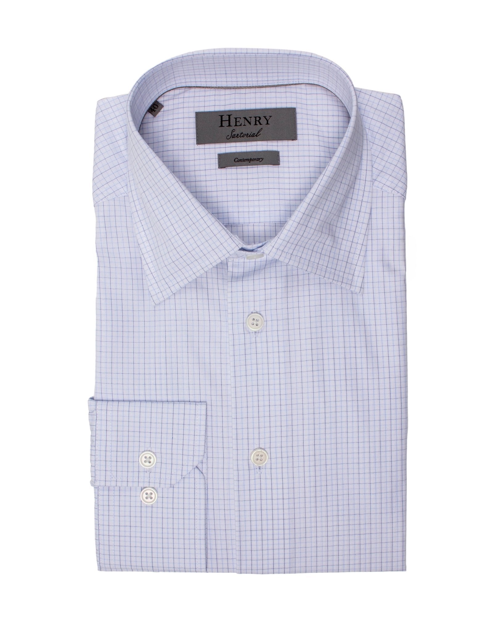 HENRY SARTORIAL Men's Classic Fit Checkered Cotton Blend Casual Shirt - Multi Color | Office Wear & Smart Casual Outfits