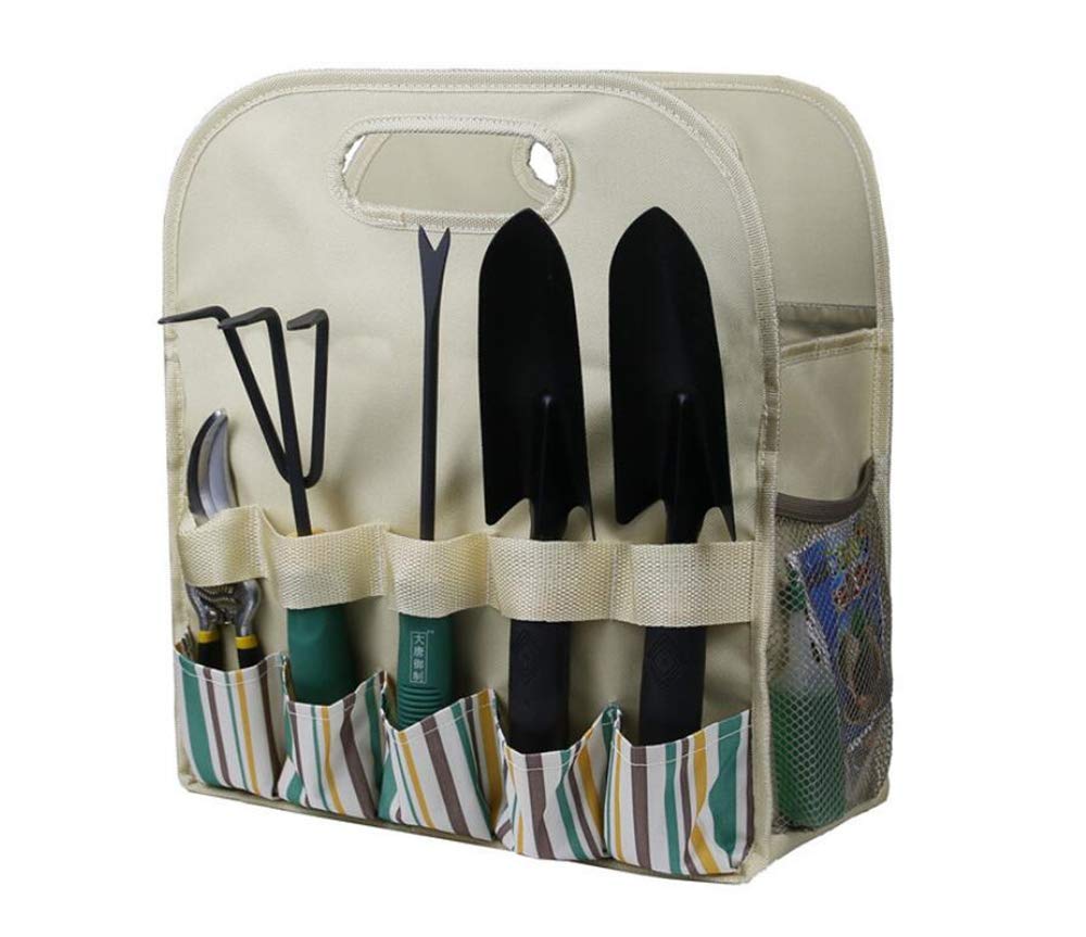 **Heavy Duty Gardening Tote Bag with PE Board & 13 Pockets - Waterproof Garden Tool Organizer for Lawn, Yard & Home Storage - Perfect for Gardening, Landscaping & Outdoor Activities**