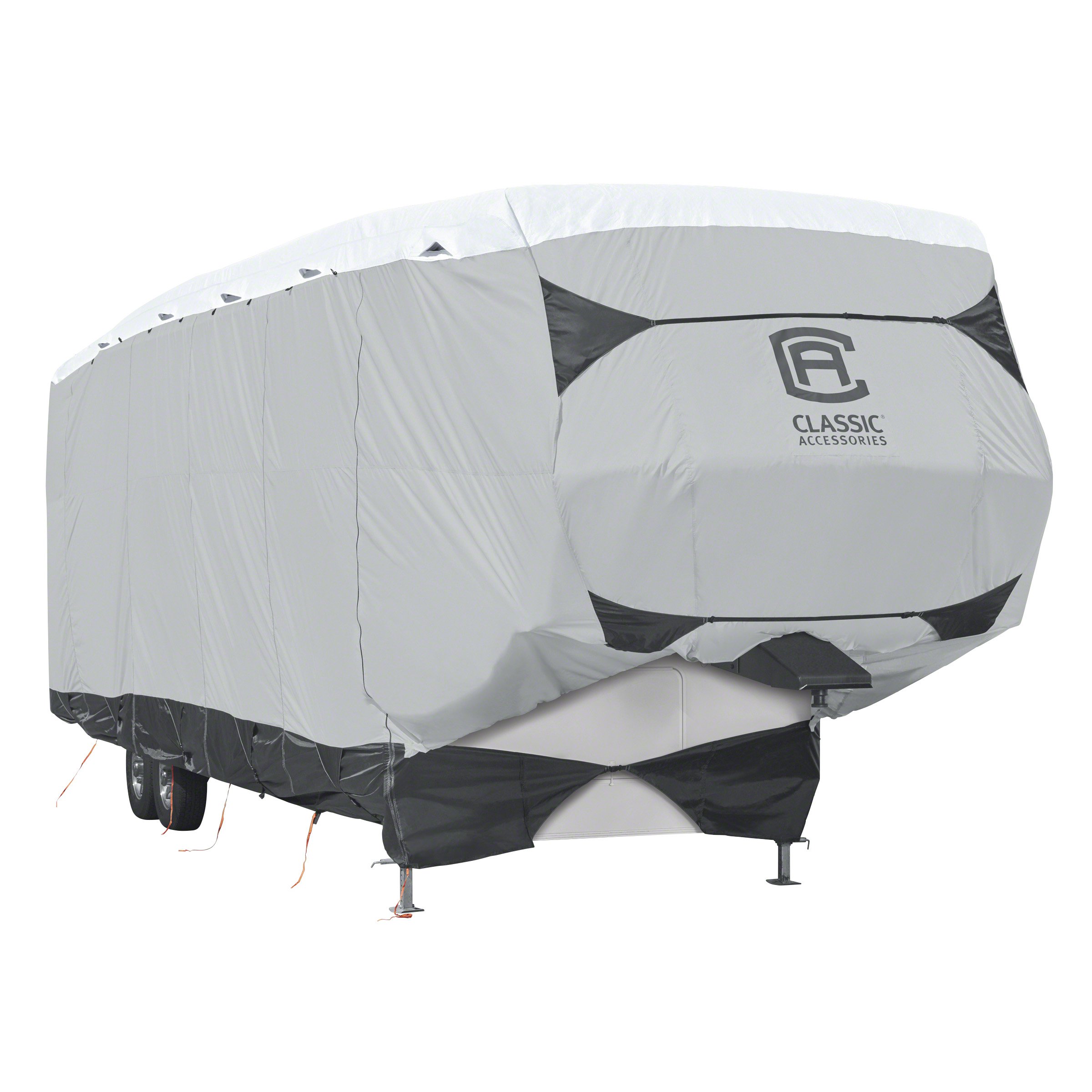Classic Accessories SkyShield 5th Wheel RV Cover - Waterproof & UV Protection for 41' to 44' Trailers - Perfect for Outdoor Storage & Travel Protection