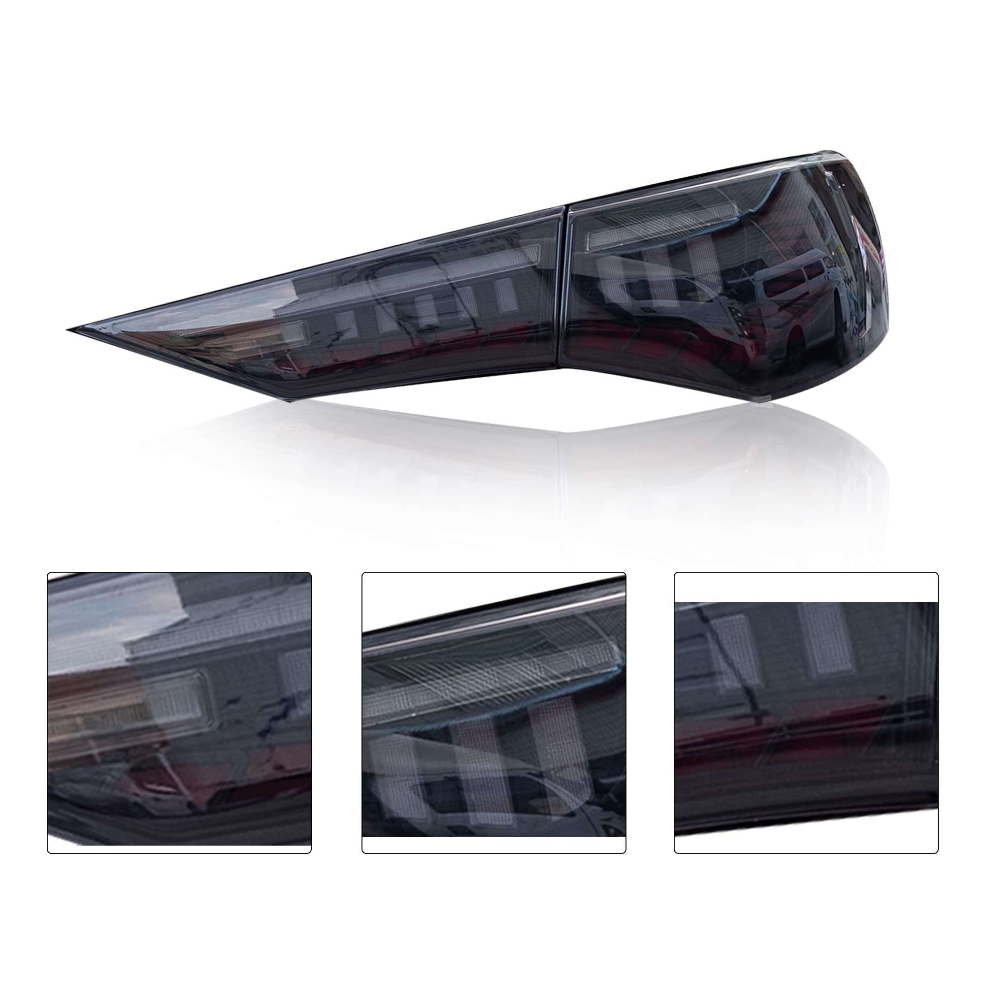 Smoked LED Tail Lights Assembly for Nissan Sylphy/Sentra 2019-2022 - Sequential Turn Signals with Dynamic Animation | Rear Lamps Replacement | Enhanced Night Driving Safety & Style Upgrade