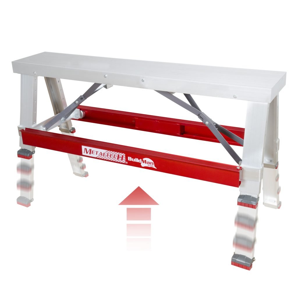 Buildman™ Adjustable Drywall Bench 18