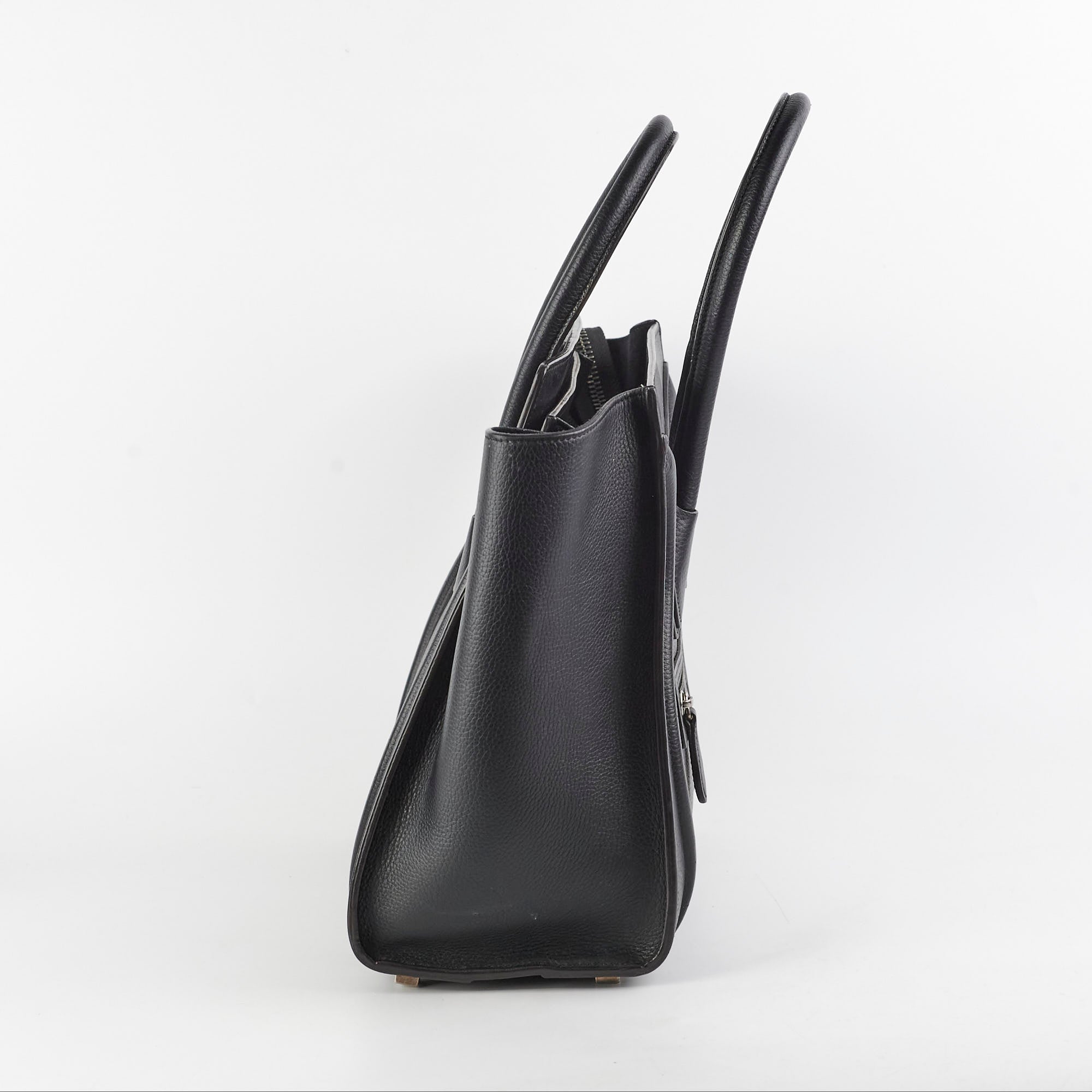 Celine Micro Luggage Black Leather Handbag - Luxury Designer Crossbody Bag for Women | Perfect for Work, Travel & Everyday Use