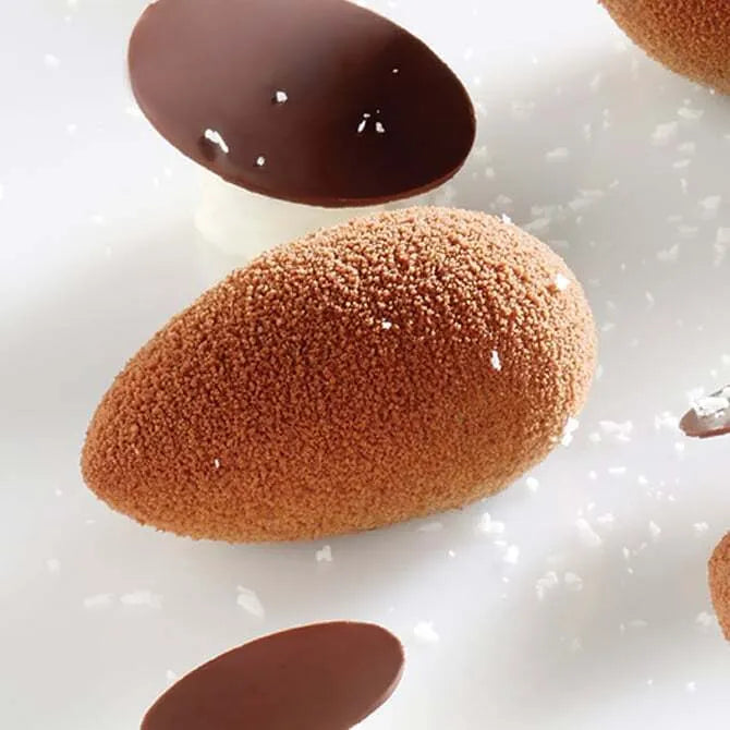 Pavoflex Silicone Mini Quenelle Tonda - 100 Flexible Molds for Baking, Cooking & Chocolate Making - Perfect for Home Chefs & Professional Bakers