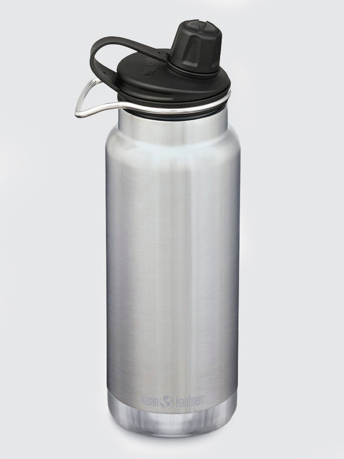 Klean Kanteen TKWide 32oz (946ml) Insulated Stainless Steel Water Bottle with Leak-Proof Chug Cap - Perfect for Hiking, Gym & Outdoor Adventures