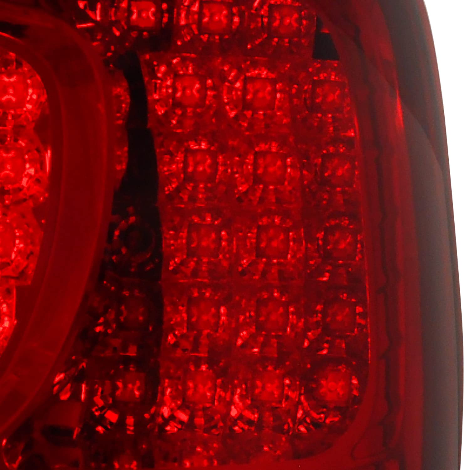Spec-D Tuning Red Clear Lens LED Tail Lights for 1998-2005 Lexus GS300 GS400 GS430 - Left & Right Pair Assembly - Upgrade Your Car's Style & Visibility for Night Driving & Custom Look