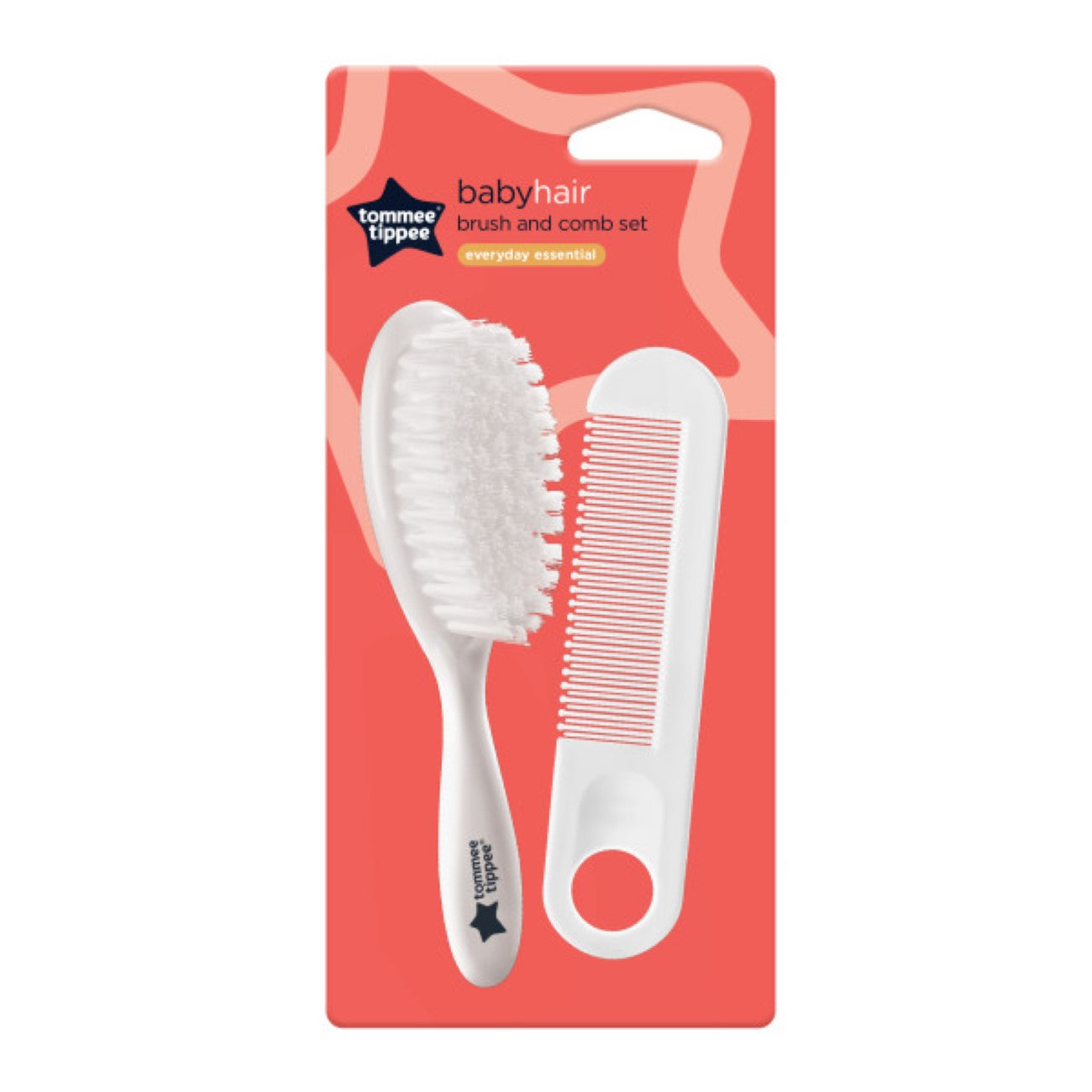 Baby Hair Brush & Comb Set - Soft Bristles for Newborns & Toddlers - Gentle Detangling & Styling for Daily Hair Care