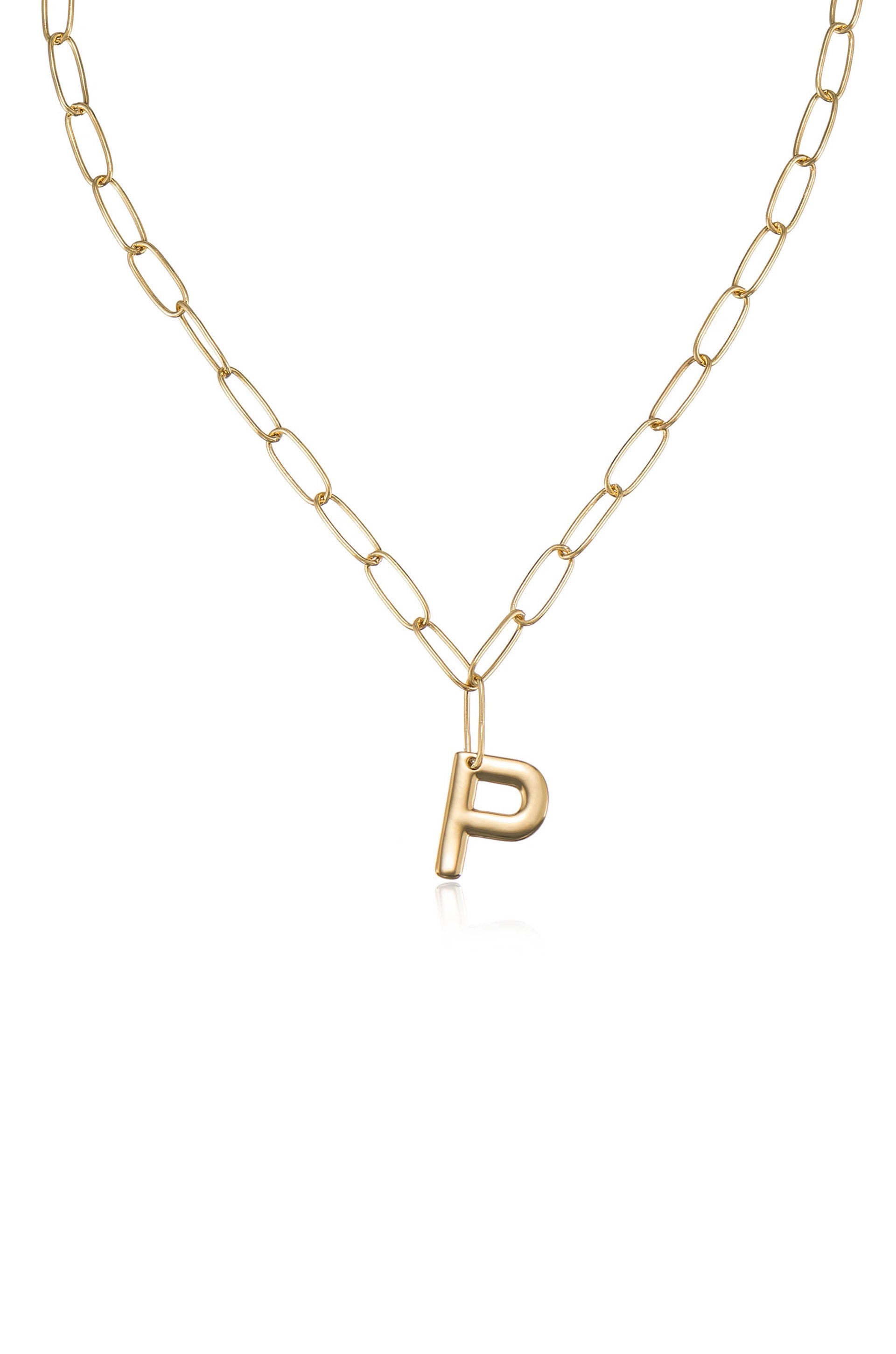 Personalized Initial Necklace with Paperclip Link - Custom Name Letter Jewelry for Women - Perfect Gift for Birthday, Anniversary & Everyday Wear