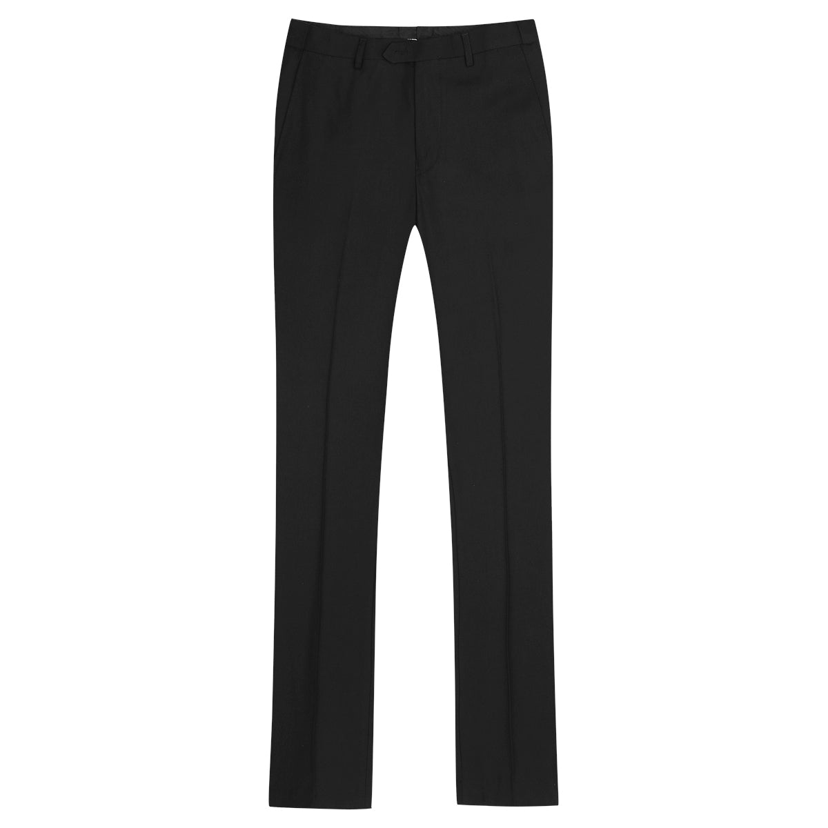 2 Piece Slim Fit Black Suit for Men - Modern Minimalist Design Business Attire - Perfect for Weddings, Office & Formal Events