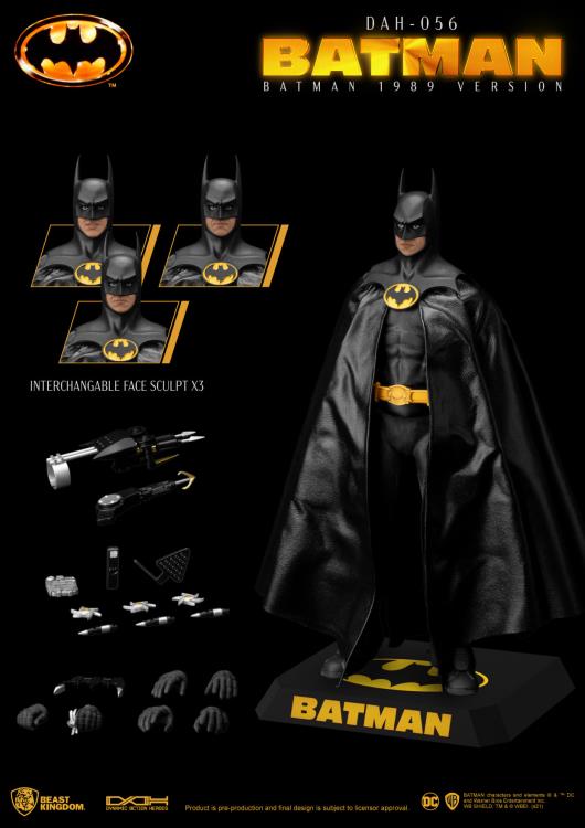 Beast Kingdom Dynamic 8ction Heroes 1/9 Scale DC Comics Batman 1989 Collectible Figure DAH-056 - Perfect for Display, DC Fans & Action Figure Collectors
