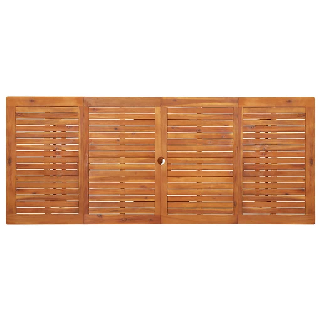 86.6x35.4x29.5 Inch Solid Acacia Wood Outdoor Dining Table - Square Patio Bistro Table for Backyard, Garden, Poolside & Indoor Use - Weather-Resistant Patio Furniture for Entertaining & Relaxation