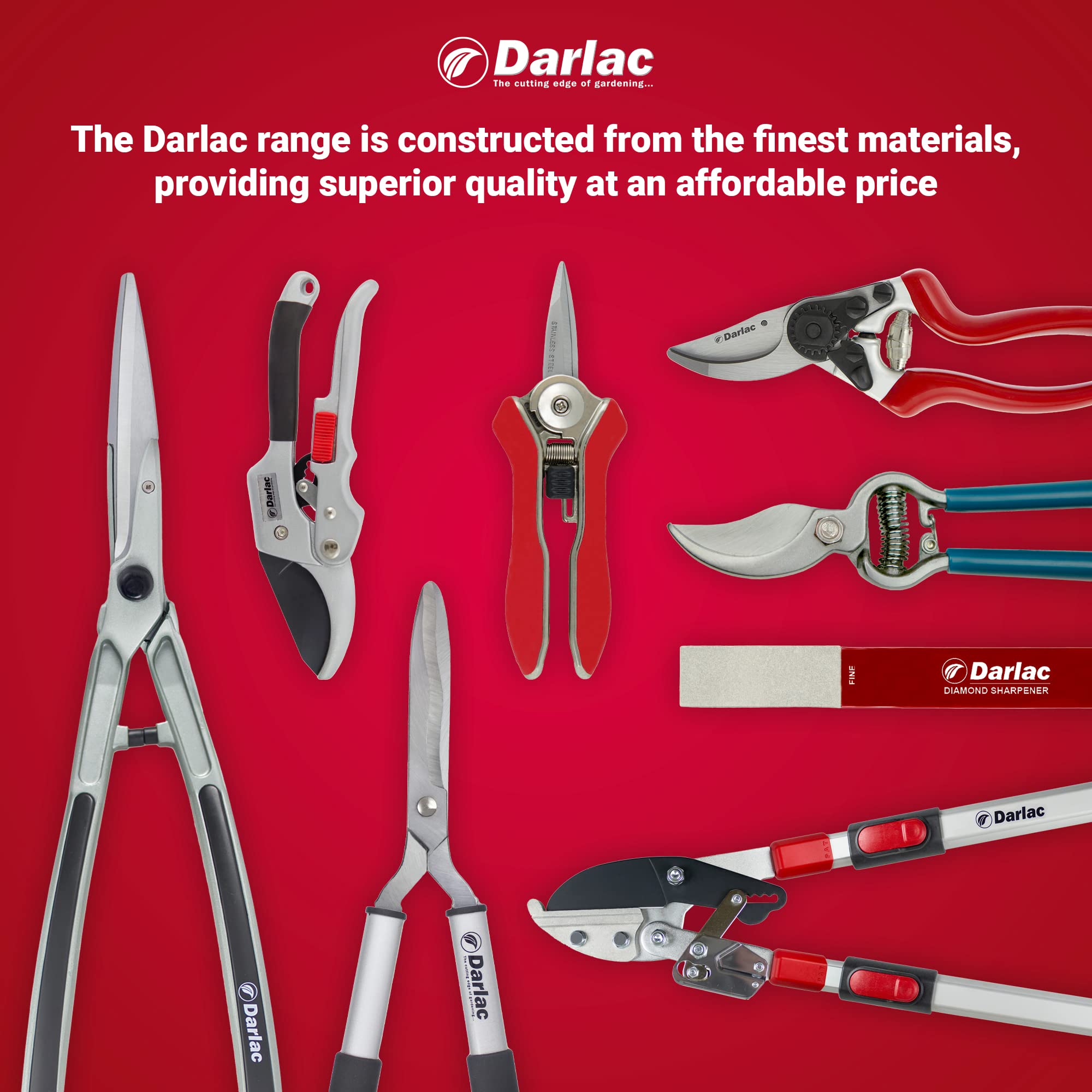 DP631 Professional Left Hand Pruner - High Quality Gardening Shears for Left-Handed Users | Perfect for Trimming, Pruning & Landscaping