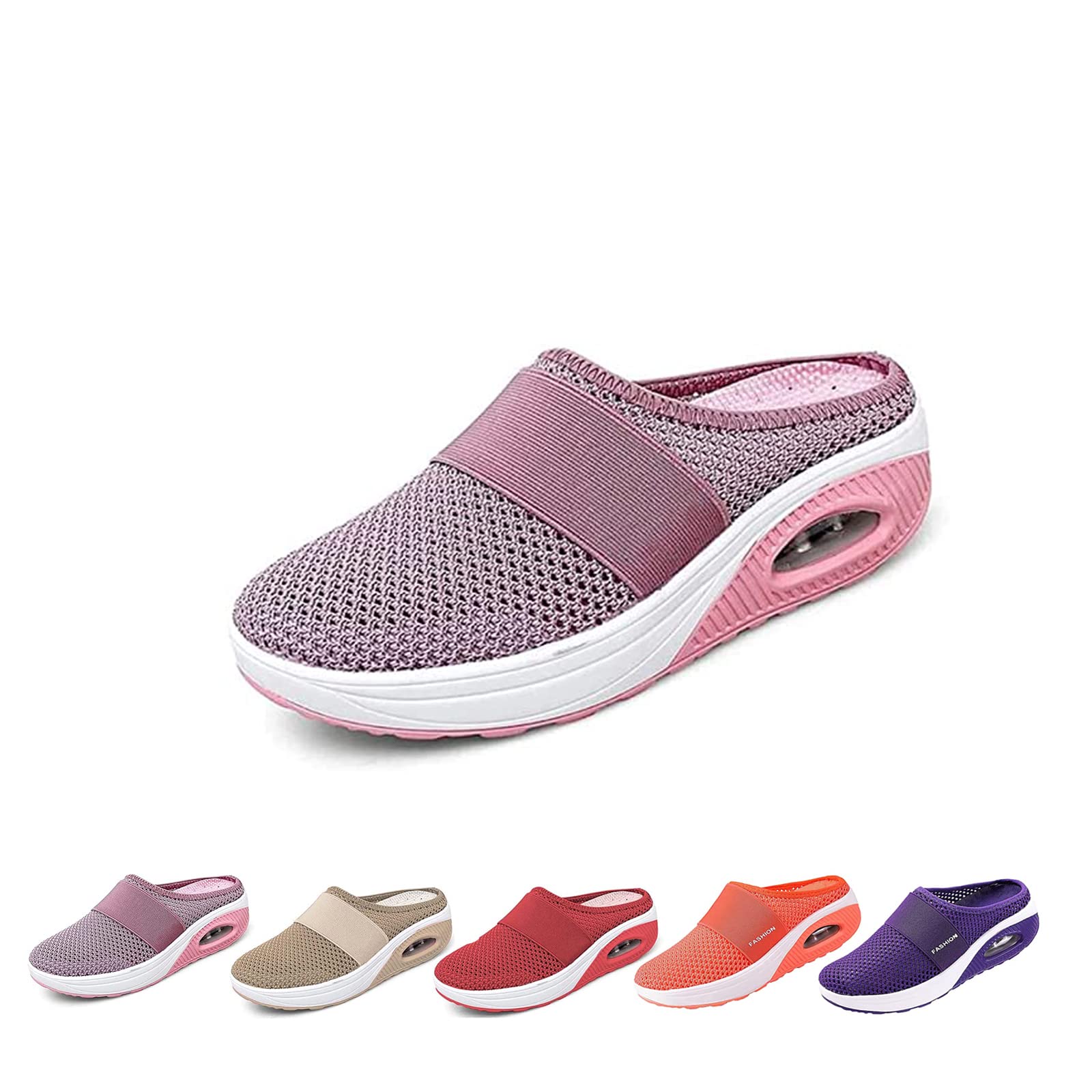 **Orthopedic Air Cushion Slip-On Loafers for Women – Diabetic & Comfort Walking Shoes – Perfect for Work, Travel & Everyday Wear**
