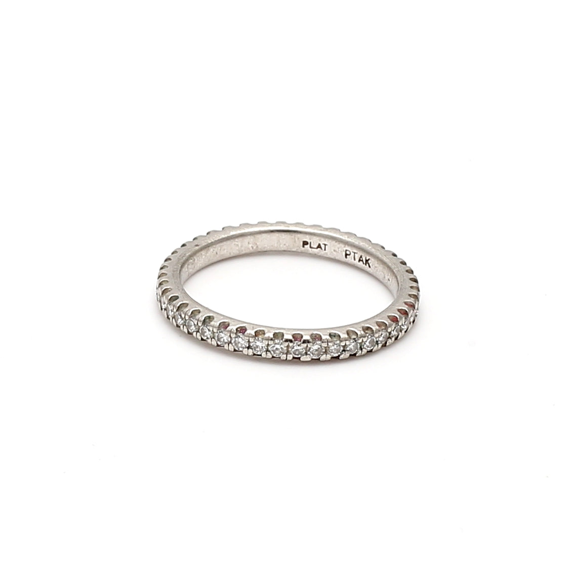 0.18 Carat Round Brilliant I SI2 Diamond Platinum Band Ring for Women - Elegant Wedding, Engagement & Anniversary Jewelry Gift