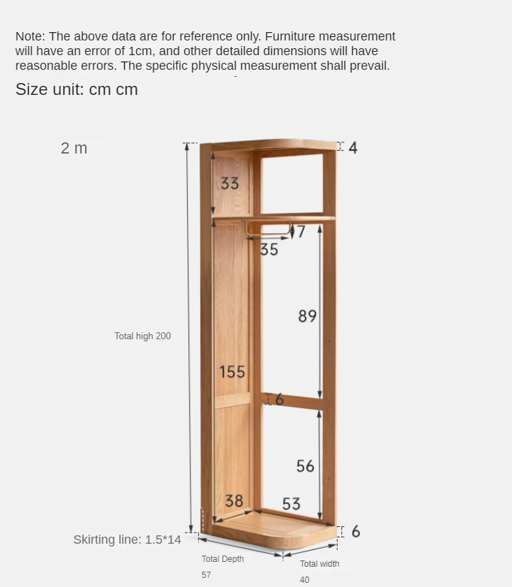 Solid Oak & Cherry Wood Corner Triangle Cabinet - Stylish Wardrobe Storage for Bedroom, Living Room, and Office Organization