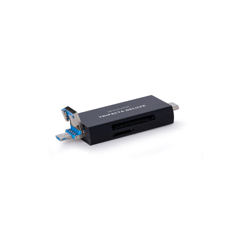Promaster Trifecta Deluxe UHS-II SD & Micro SD Card Reader - High-Speed USB 3.0 Memory Card Adapter for Photographers, Videographers & Content Creators