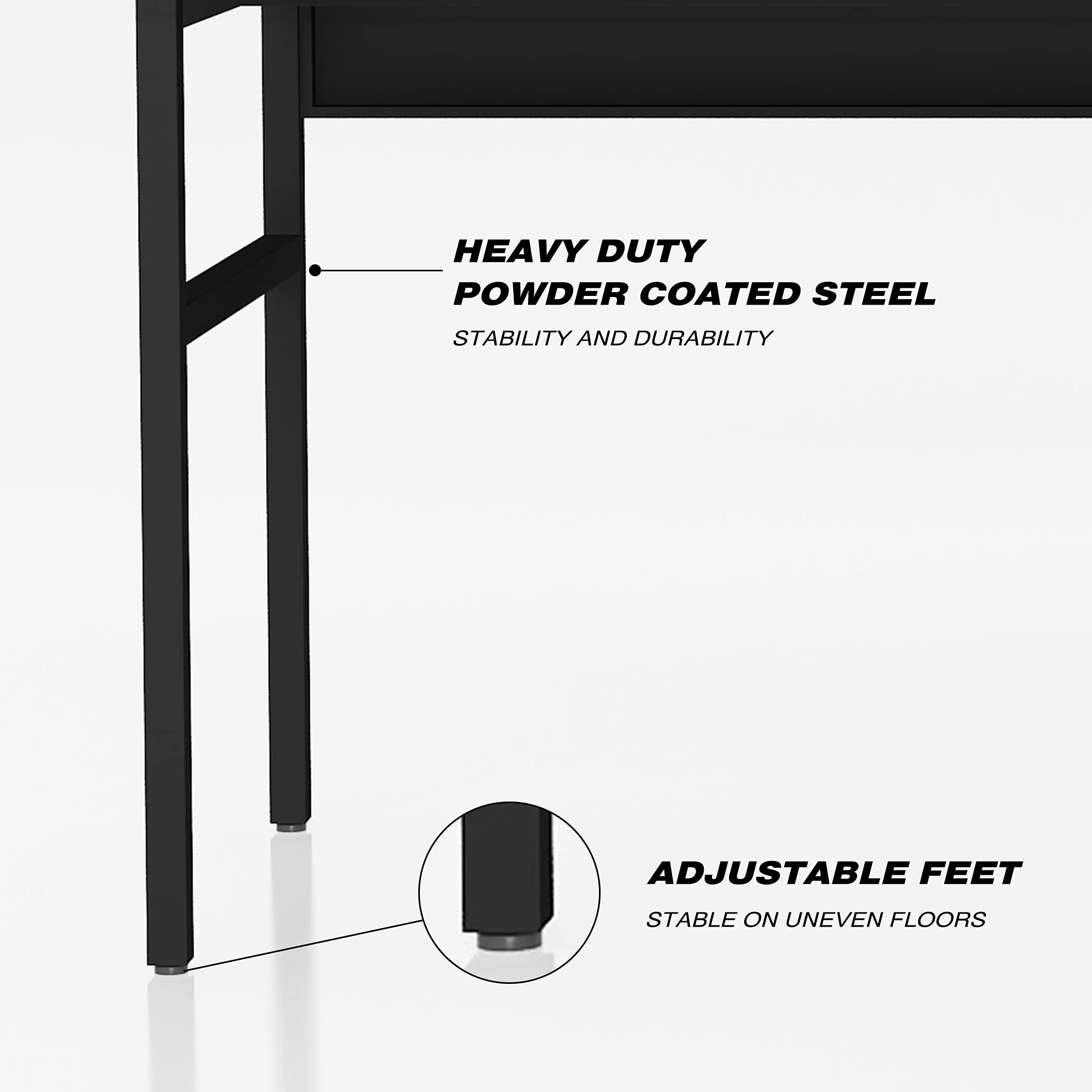 Metal Storage Cabinet with Desk - File Cabinet Locker Office Cupboard for Bedroom, Home & Office Organization | Space-Saving Storage Solution for Files, Books & Supplies