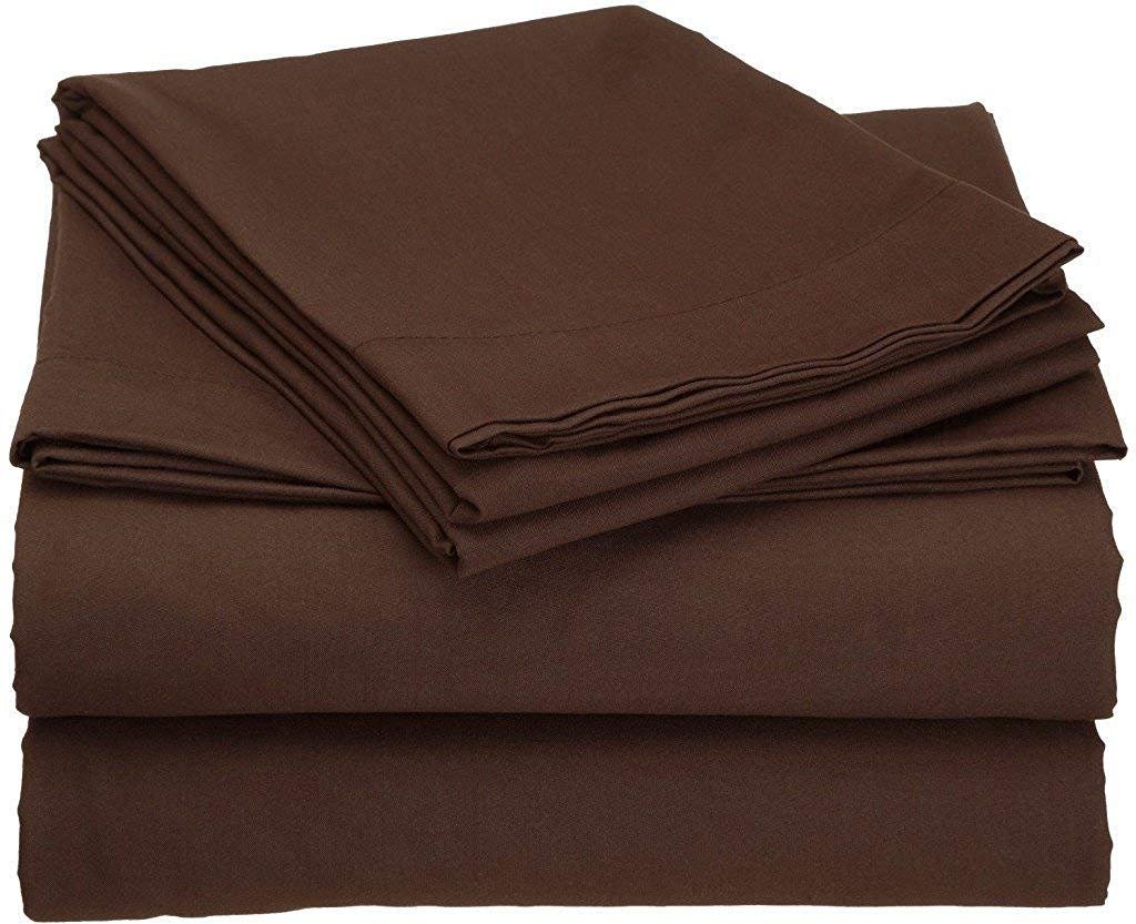 Luxury 4-Piece California Queen Sheet Set - 100% Egyptian Cotton 310-Thread Count - Deep Pocket Fits 5