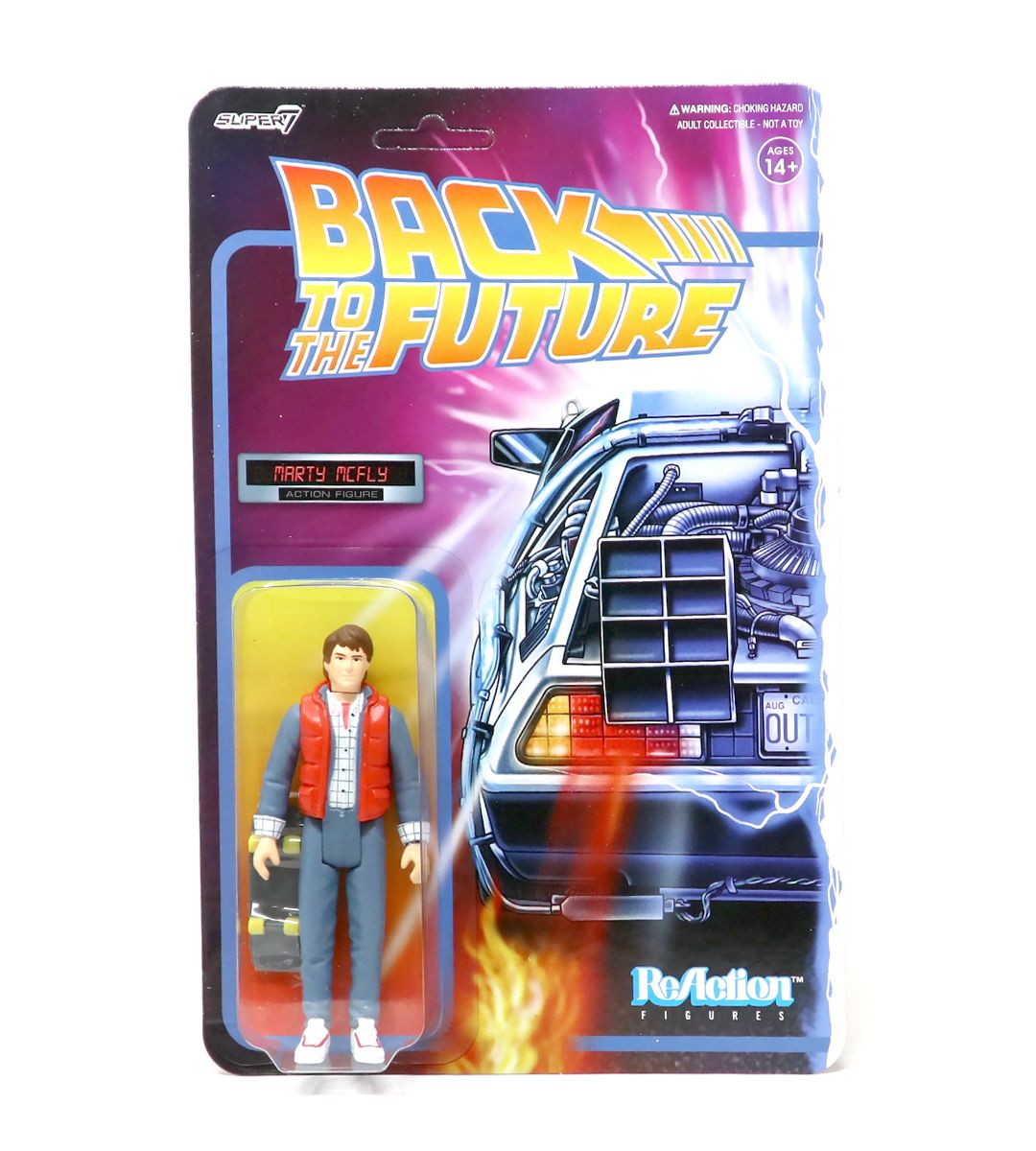 Marty McFly Back to The Future BTTF ReAction Figure - Collectible Toy for Movie Fans & Nostalgic Gift for Sci-Fi Enthusiasts