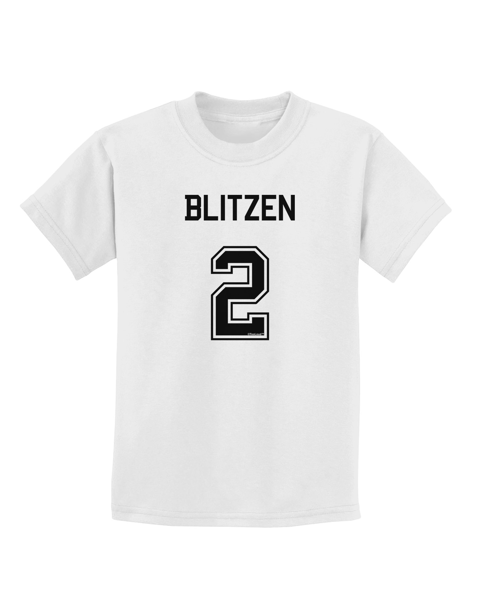 Blitzen 2 Kids' Reindeer Christmas T-Shirt - Fun Holiday Graphic Tee for Boys & Girls - Perfect for Family Photos, School Parties & Festive Celebrations