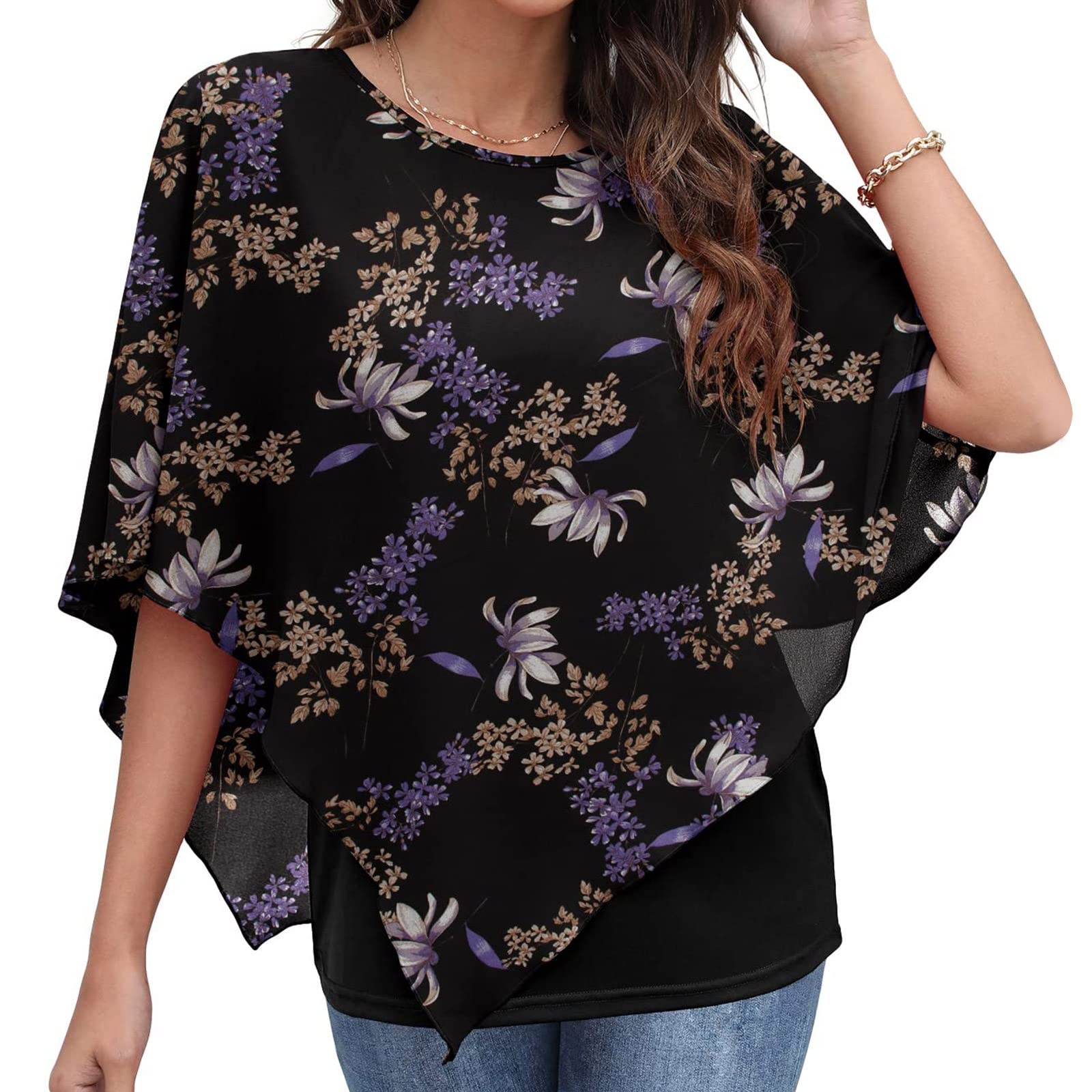 Women's Color Block Short Sleeve T-Shirt - Casual Summer Blouse & Top | Breathable Comfort for Outdoor Activities, Beach Vacations & Daily Wear