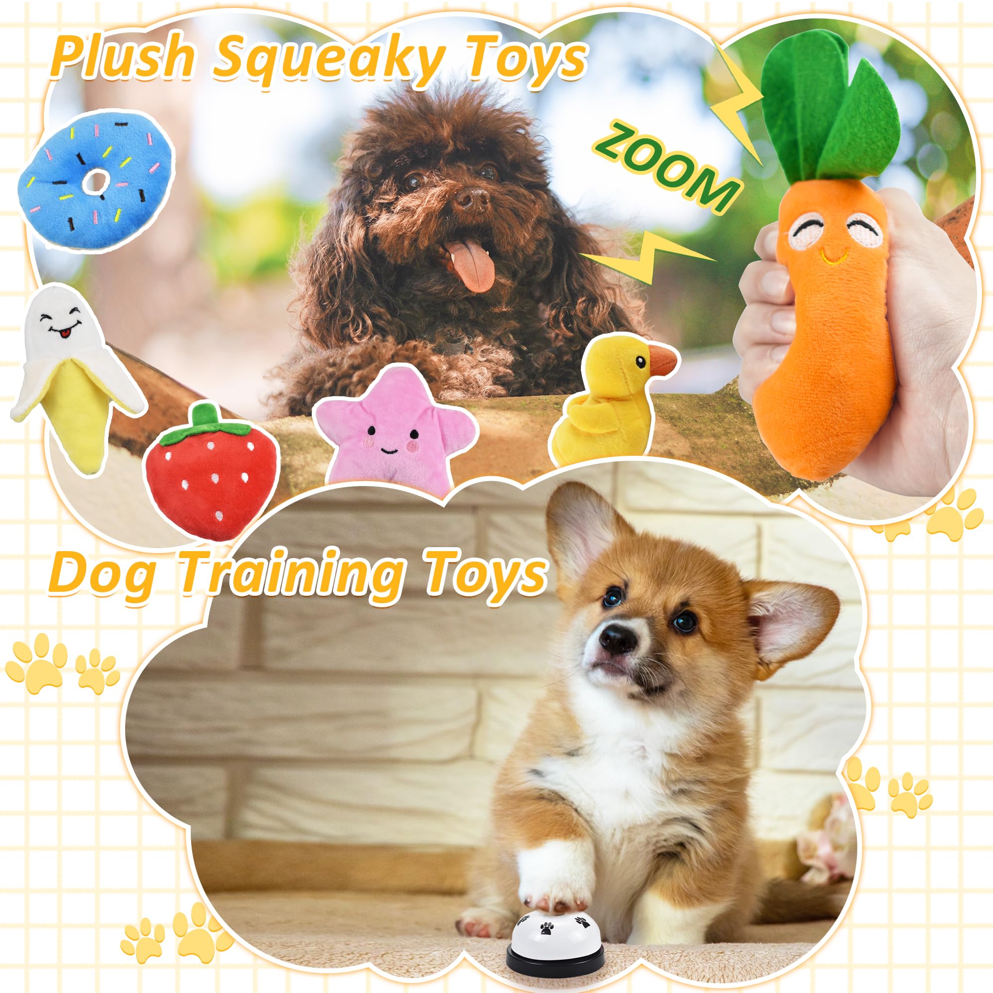 Ousiya 21 Pack Puppy Toys Set - Small Dog Chew Toys for Teething, Rope & Training Toys with Storage Box | Durable Pet Toys for Small & Medium Dogs - Perfect for Playtime, Training & Dental Care
