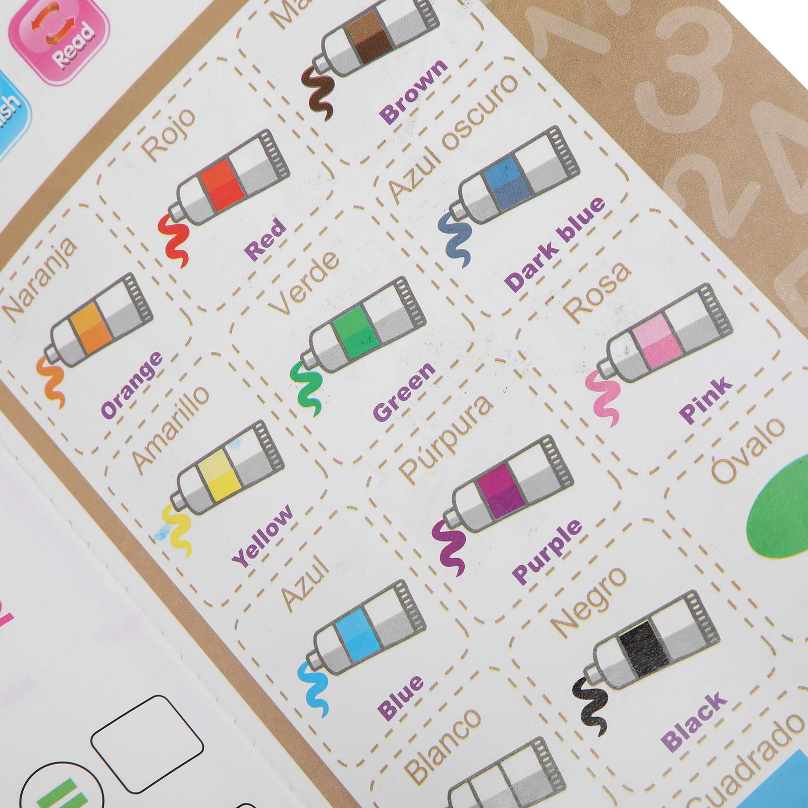 Best Educational Toys for Kids Ages 3-7 | Interactive Bilingual Reading Book with Spanish & English Sound | Early Learning Cognitive Study E-Book | Perfect for Homeschooling, Preschool & Kindergarten Learning Activities