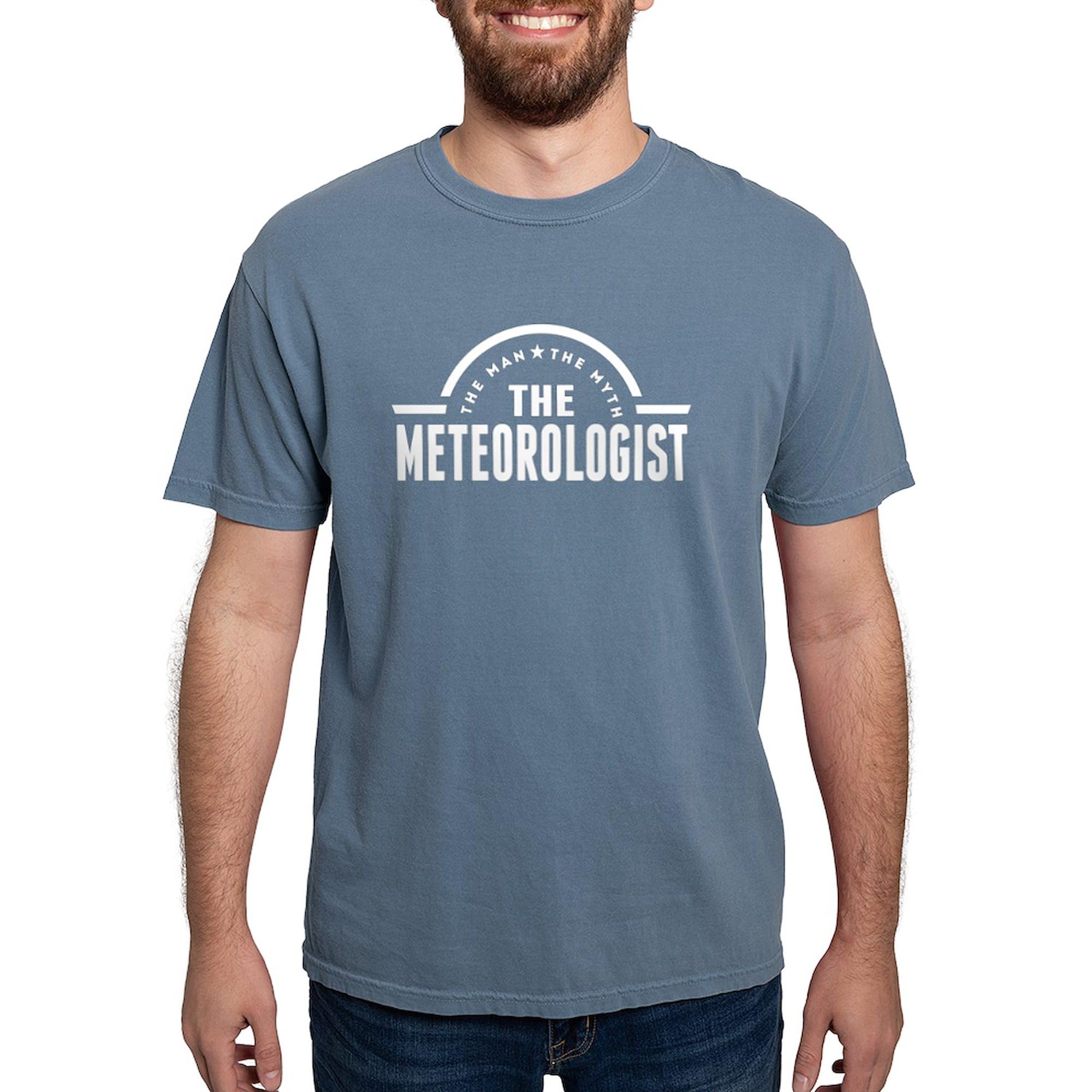 The Man The Myth The Meteorologist T-Shirt for Men | Comfort Colors® Premium Cotton Tee | Funny Weather Lover Gift for Dad, Husband & Meteorology Fans