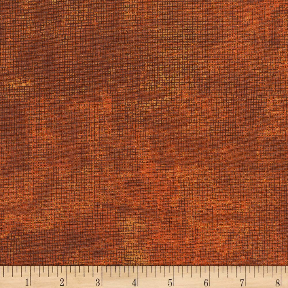 Kaufman Chalk And Charcoal Screen Mesh Rust Fabric by the Yard - Perfect for DIY Upholstery, Home Decor, and Craft Projects