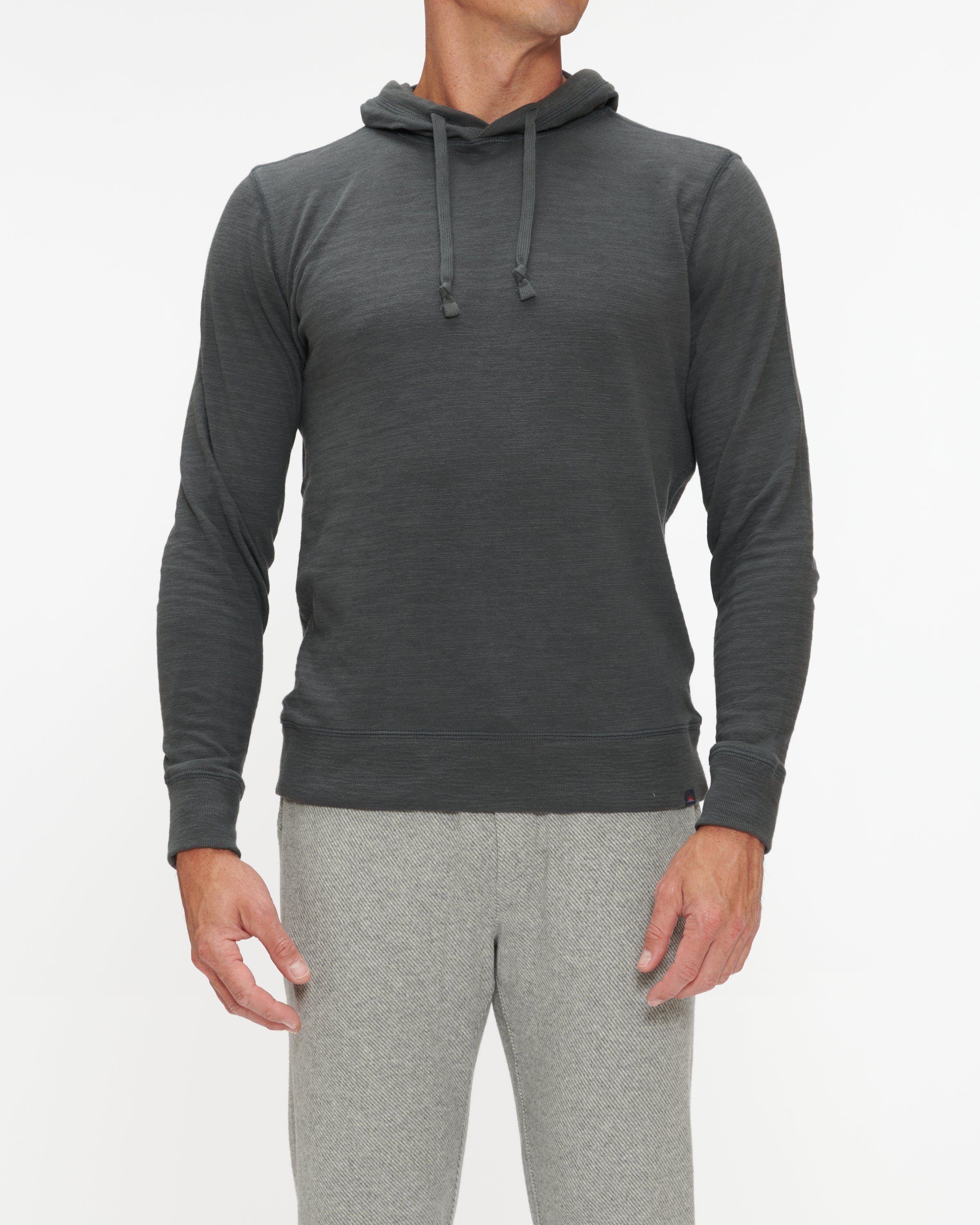 Faherty Men's Slub Cotton Hoodie - Soft & Comfortable Pullover Sweatshirt for Casual Wear & Outdoor Activities