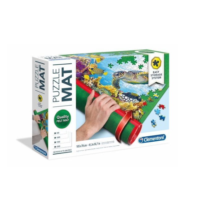 Clementoni Puzzle Mat - Large Jigsaw Puzzle Roll-Up Mat for Easy Storage & Transport - Perfect for Kids & Adults - Ideal for Home, Travel & Game Nights