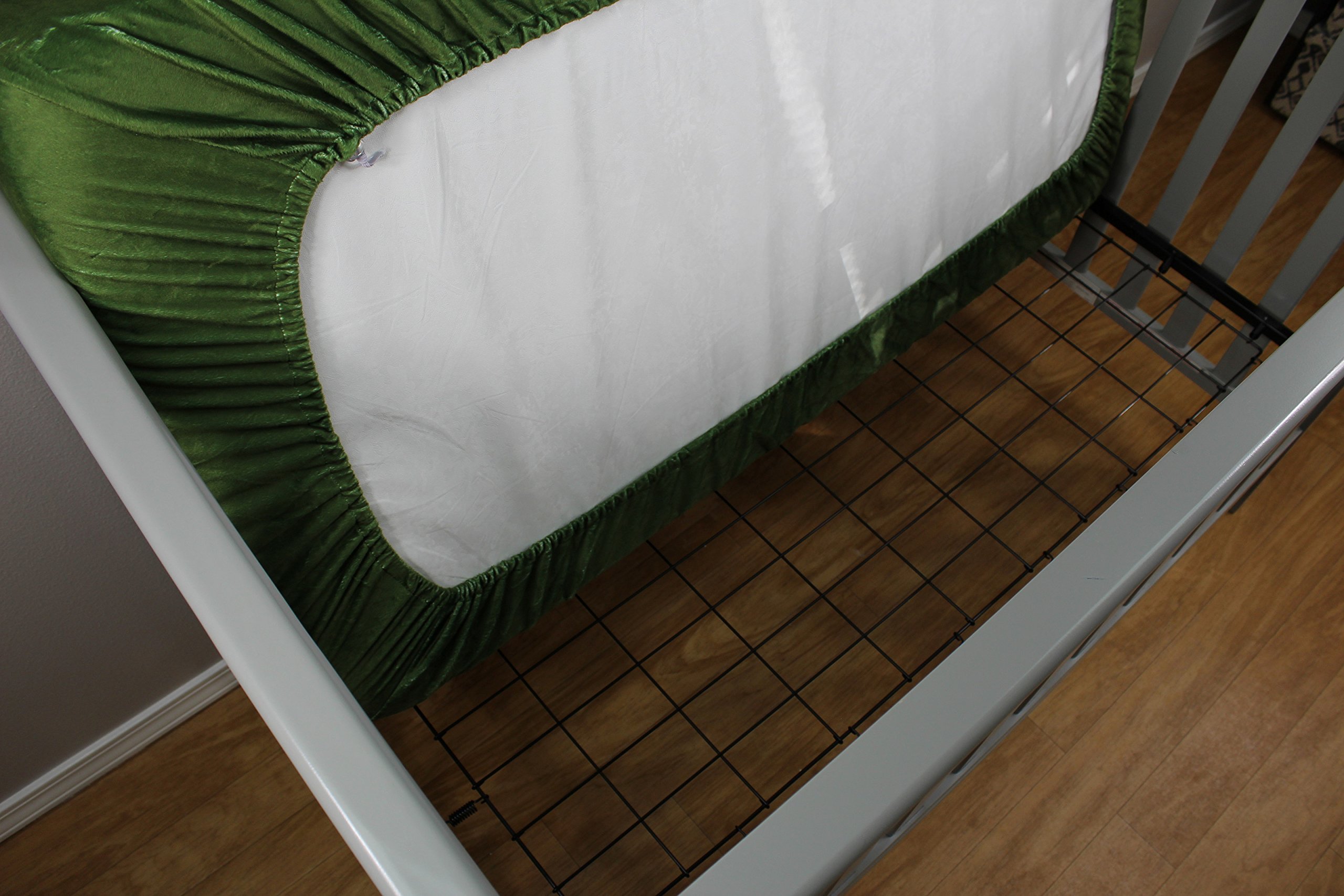 Dear Baby Gear Deluxe Minky Fitted Crib Sheet - Football Field Design 52