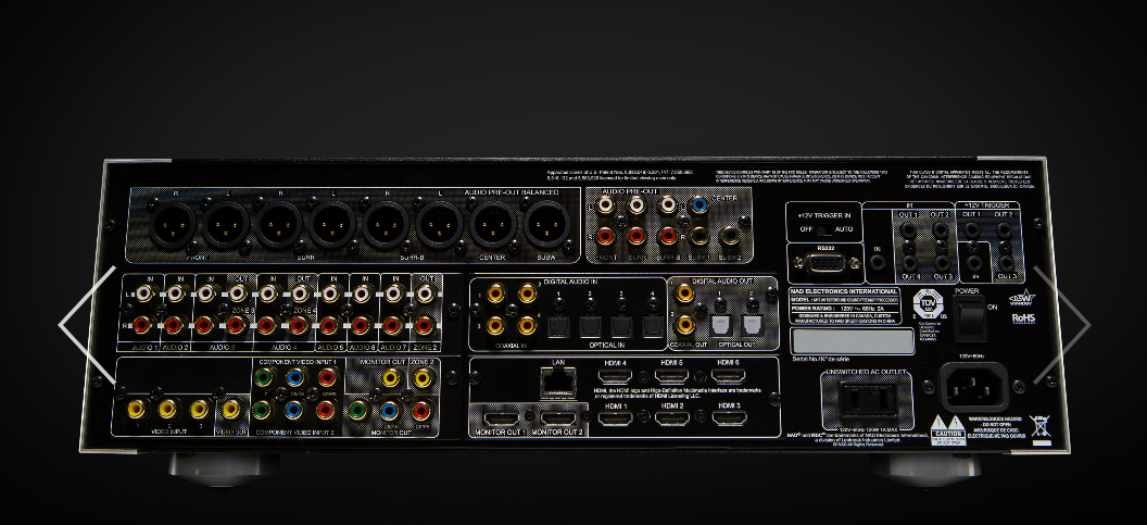 NAD M17 AV Surround Sound Preamp Processor - High-End Home Theater Audio for Movies, Music & Gaming | Dolby Atmos & DTS:X Support | Perfect for Living Room & Media Room Setups