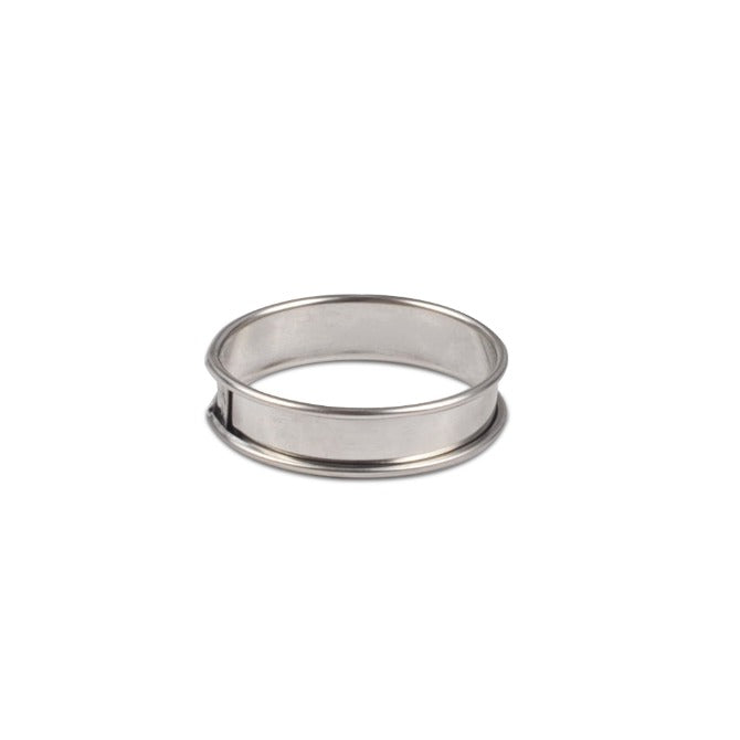 Flan Ring Six Pack - 0.75 Inch Height Baking Rings for Professional Chefs & Home Bakers - Perfect for Cakes, Tarts, Cheesecakes & Pastries