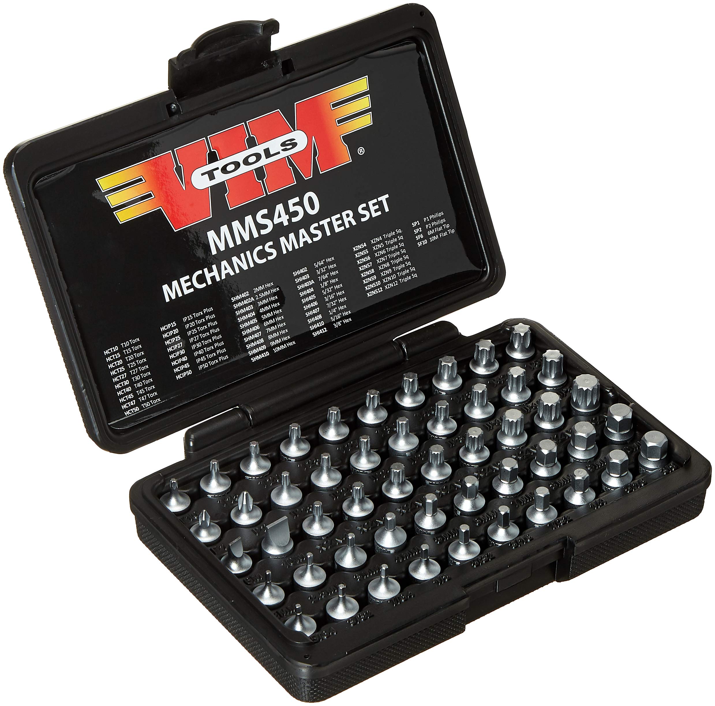 VIM Products MMS450 50-Piece Stubby Screwdriver Set - Compact Hand Tools for Tight Spaces | Perfect for Automotive, Electronics & Home Repair