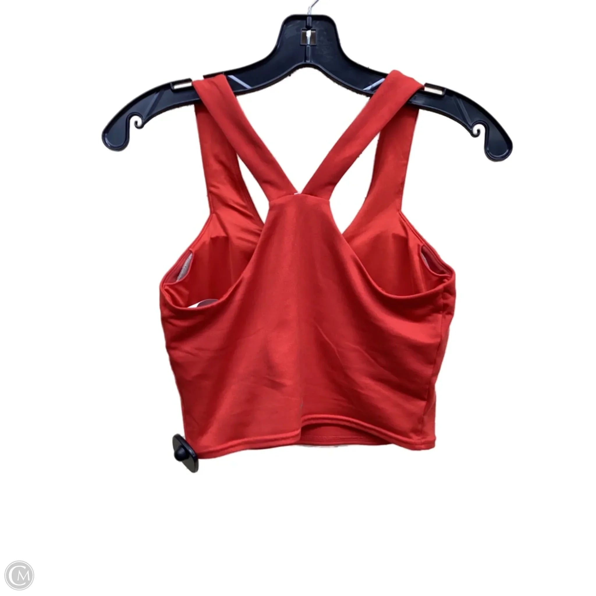 Alo Women's Red Athletic Sports Bra Size S - High Support Workout Top for Yoga, Running & Gym