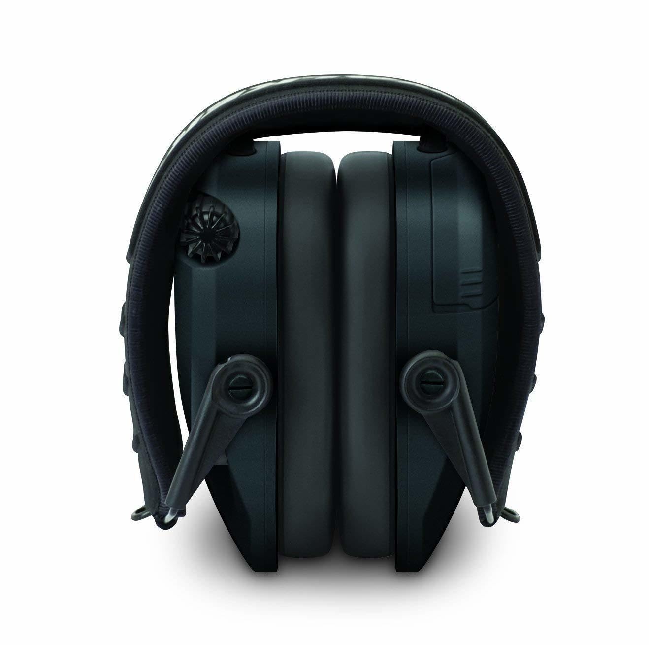 Walkers Razor Slim Electronic Shooting Earmuffs (Black) with OTG Safety Glasses Bundle - Noise Reduction Hearing Protection for Shooting Range, Hunting & Outdoor Sports