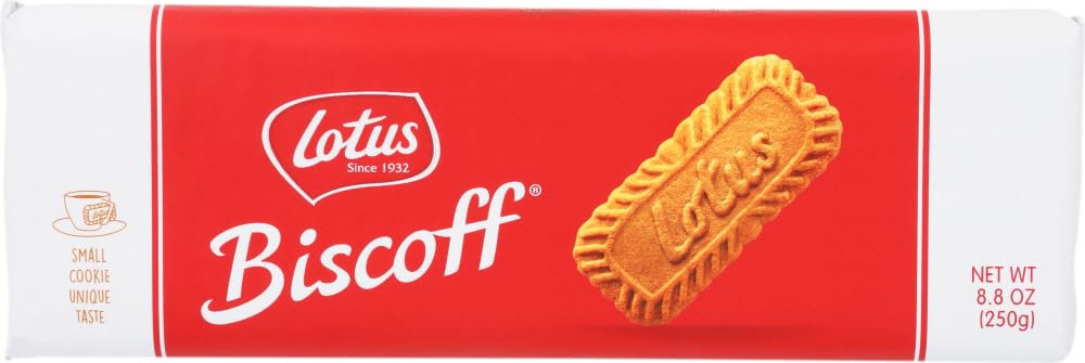 Crunchy Biscoff Cookies 40-Pack (8.8 Oz Each) - Authentic Belgian Speculoos Biscuits for Coffee, Tea, Desserts & Snacking
