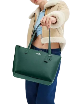 Coach Fiona Zip Tote Bag for Women - Stylish Leather Shoulder Handbag Purse - Perfect for Work, Travel & Everyday Use