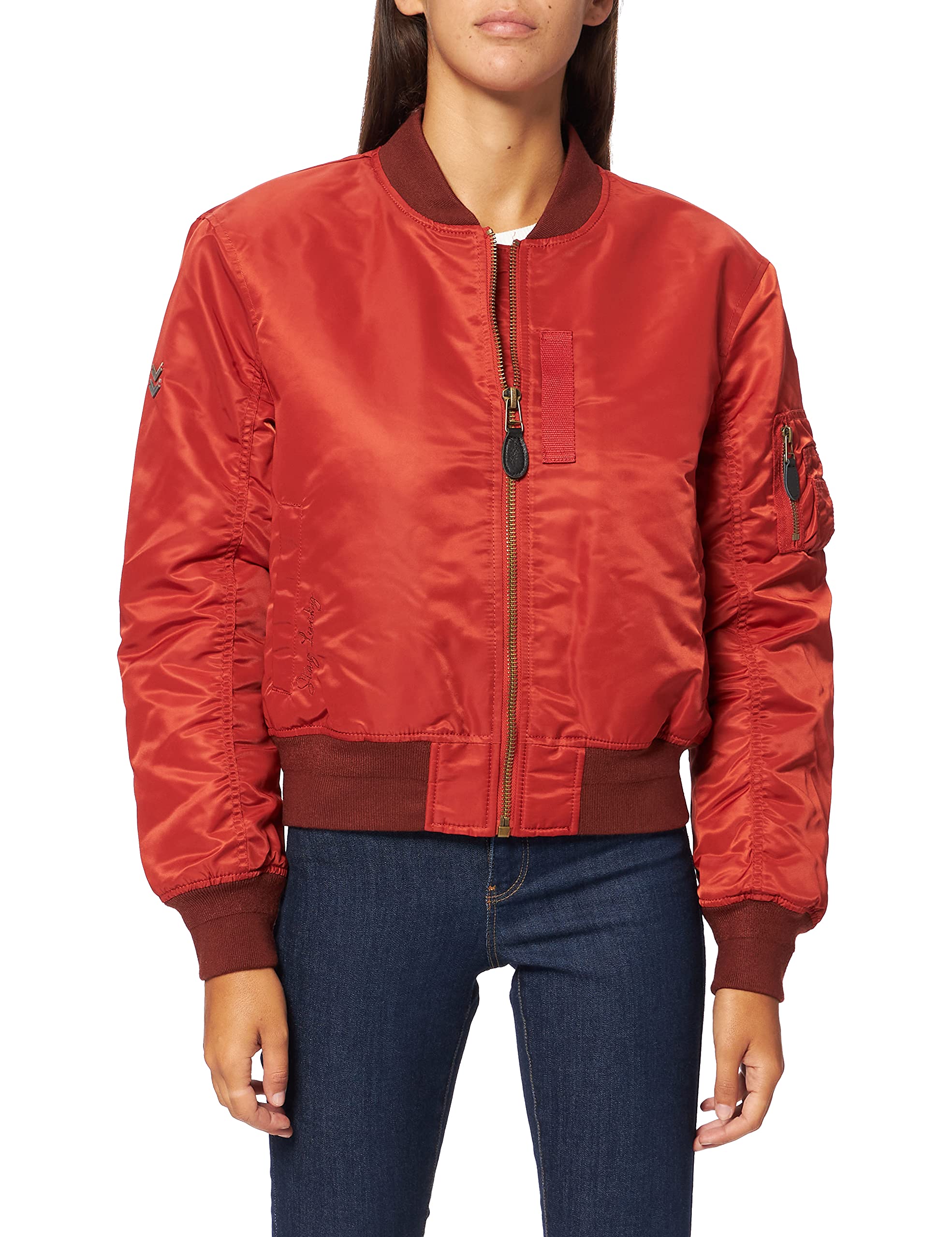 Superdry Women's MA1 Bomber Jacket - Relaxed Fit, Zip Front, Lightweight Casual Outerwear for Everyday Wear & Street Style Fashion