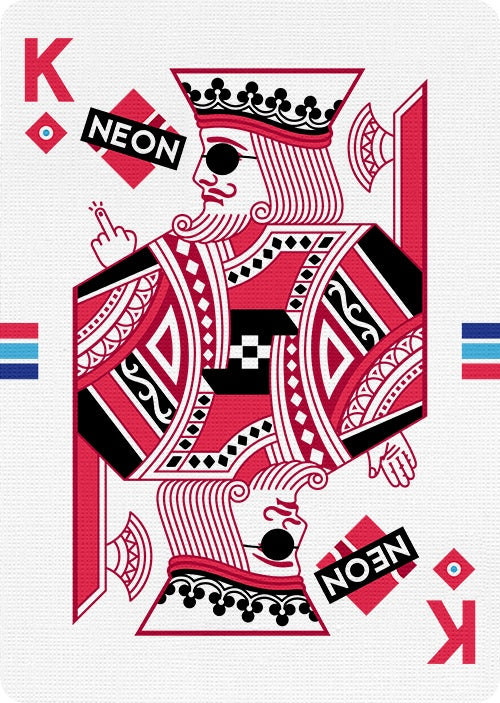 Hyper Neon Playing Cards by Riffle Shuffle - Vibrant UV Reactive Deck for Magic Tricks, Poker Nights & Cardistry Performances