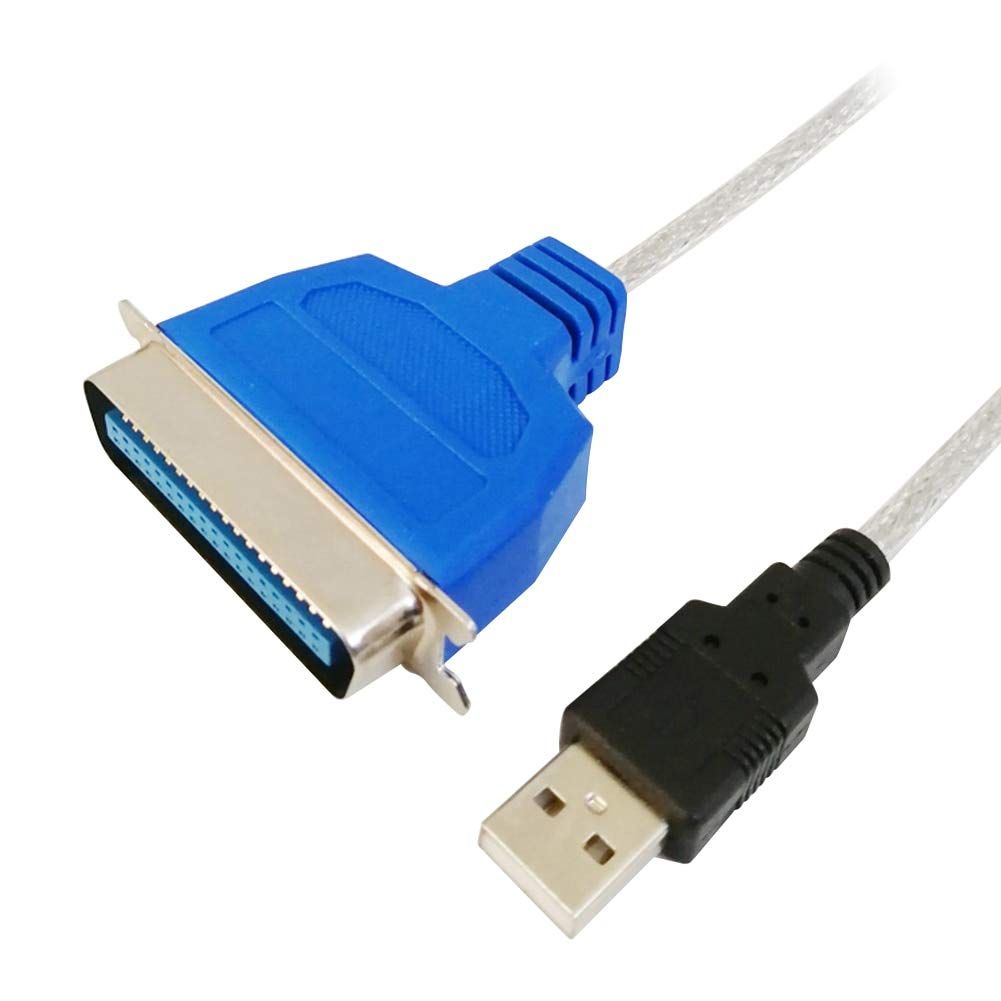 PRTA15427 Printer Replacement Cable - 1.5m USB to IEEE 1284 Parallel Port Adapter Converter (12Mbps) for Home Office & Desktop - Compatible with HP, Epson, Canon Printers - Perfect for Document Printing, Office Setup & Conference Room Connectivity