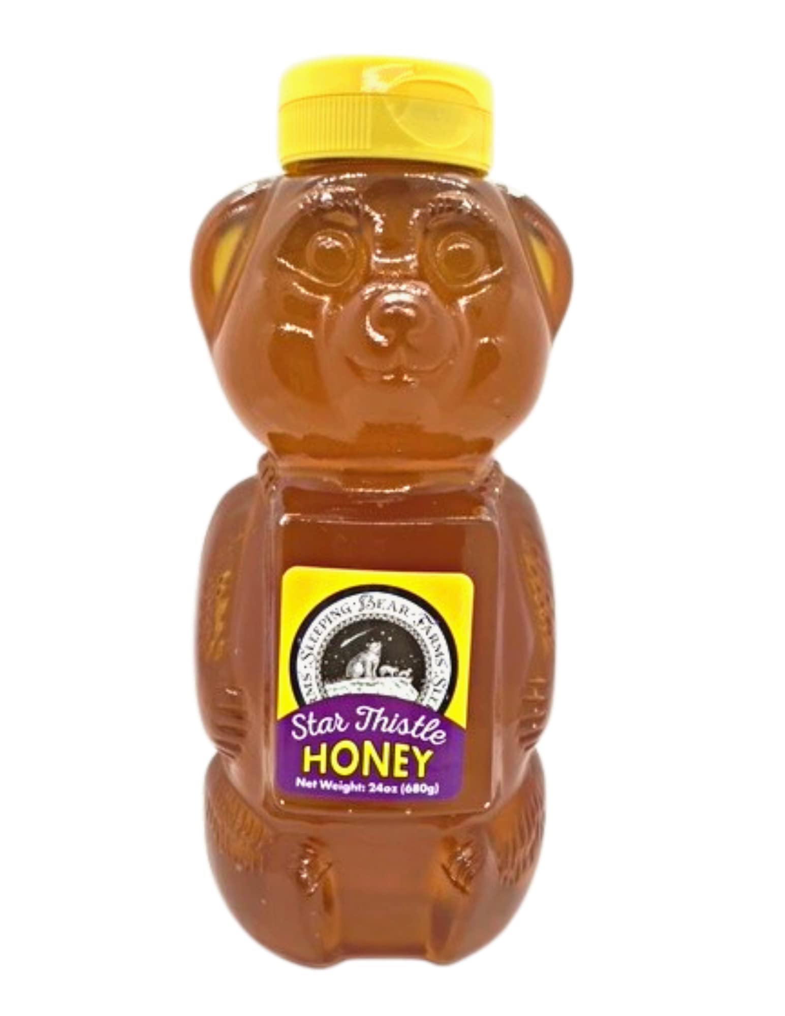Pure Michigan Star Thistle Honey - 24 Oz (Case of 12) | Raw, Unpasteurized & Unblended | No Additives | Perfect for Tea, Baking & Natural Remedies