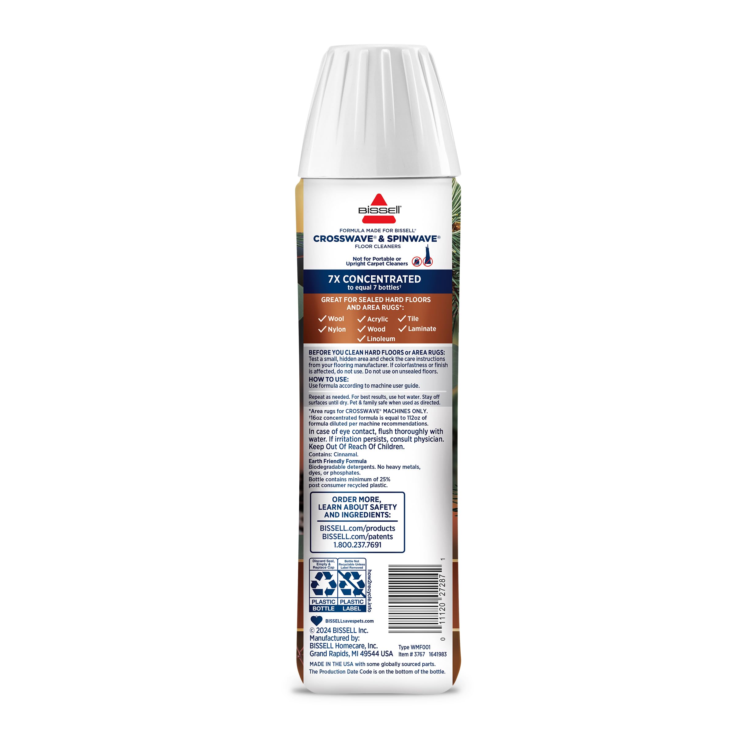 BISSELL Limited Edition Woodland Pine Multi-Surface Floor Cleaner - All-Purpose Cleaning Solution for Hardwood, Tile & Laminate Floors - Perfect for Homes with Pets & Kids