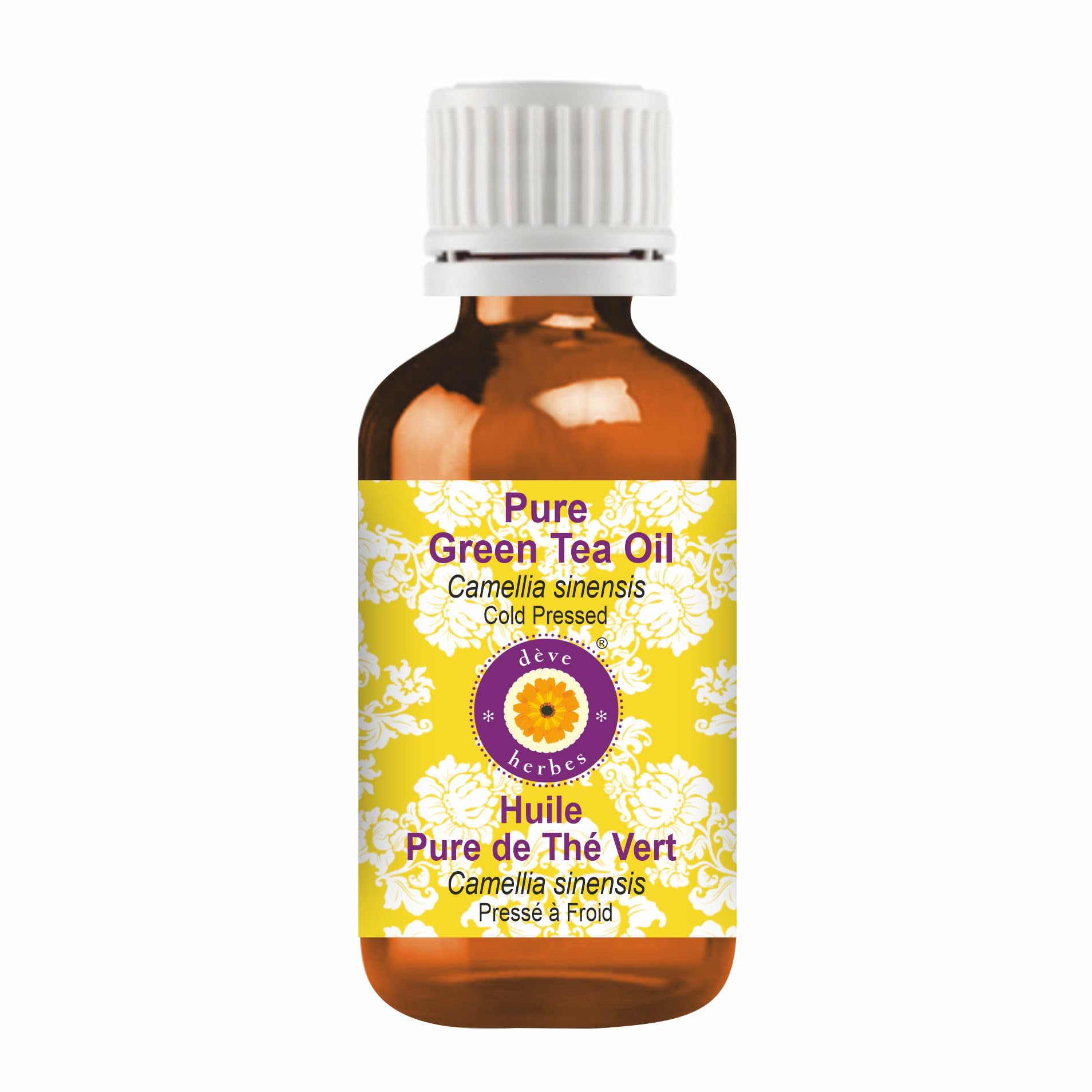 Pure Green Tea Oil (Camellia sinensis) - 100% Natural, Cold Pressed, Therapeutic Grade, Fragrance-Free 30ml - Perfect for Aromatherapy, Skincare & Relaxation