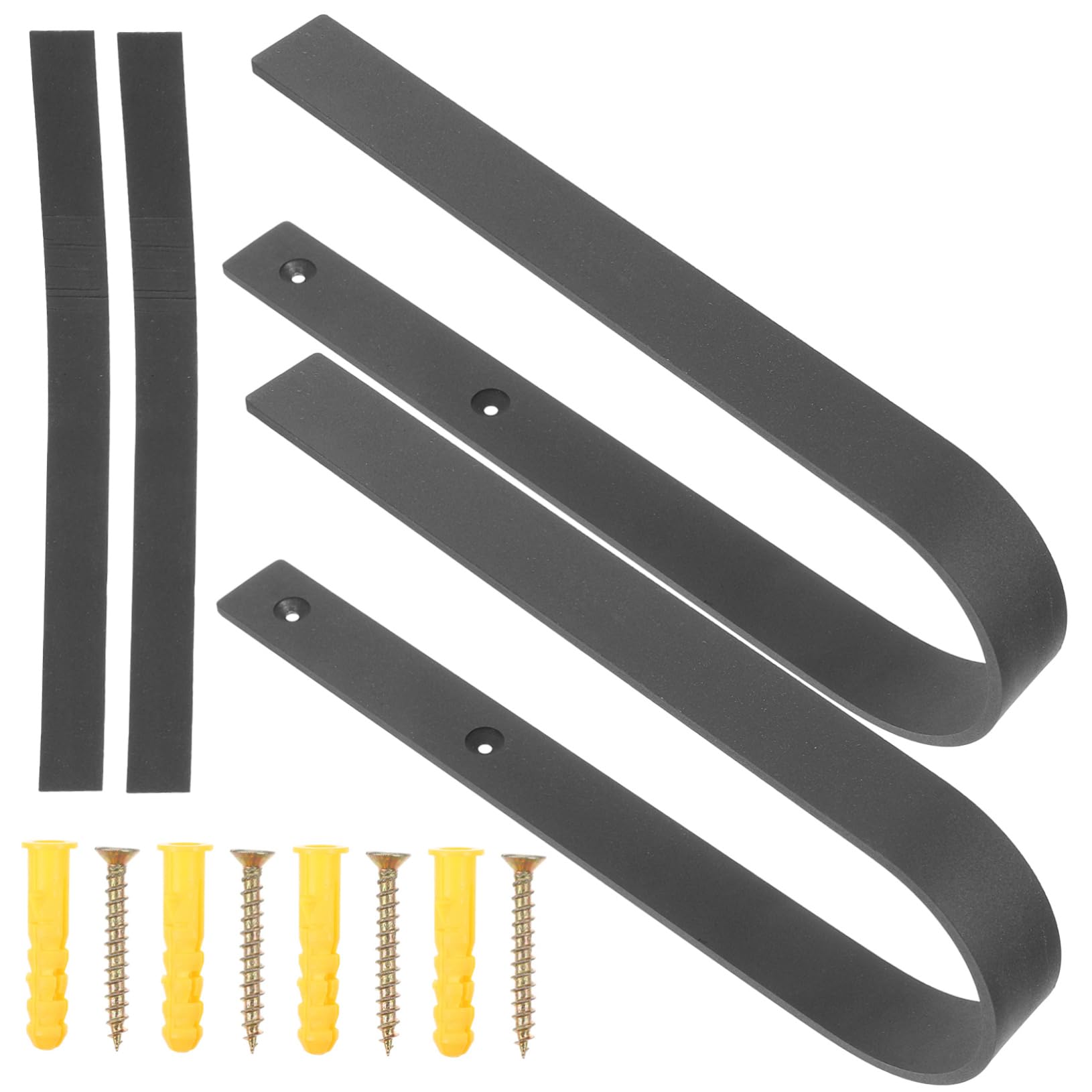 PRETYZOOM 2-Pack Heavy Duty Skateboard Wall Mount Hooks - Durable Metal Snowboard Storage Rack for Ski & Skateboard Organization - Space Saving Indoor Sports Gear Hanger for Garage, Bedroom & Playroom