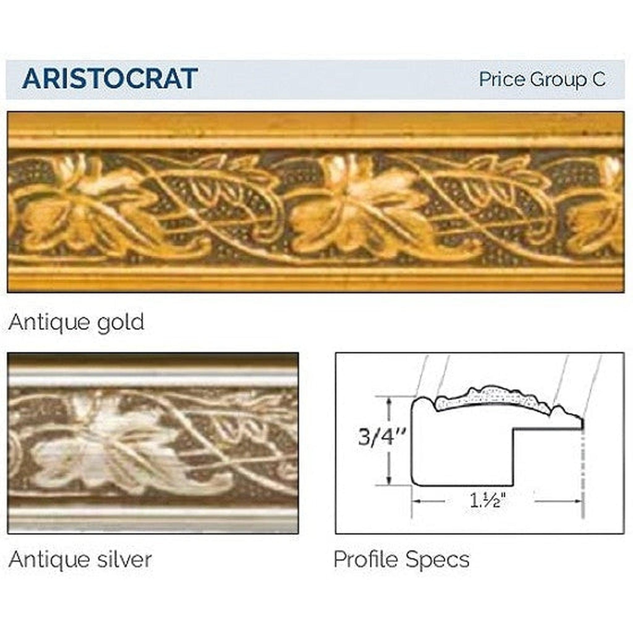 Afina Signature 20x30 Antique Gold Recessed Reversible Hinged Single Door Medicine Cabinet with Beveled Edge Mirror - Perfect for Bathroom Vanity, Master Bath & Powder Room Storage